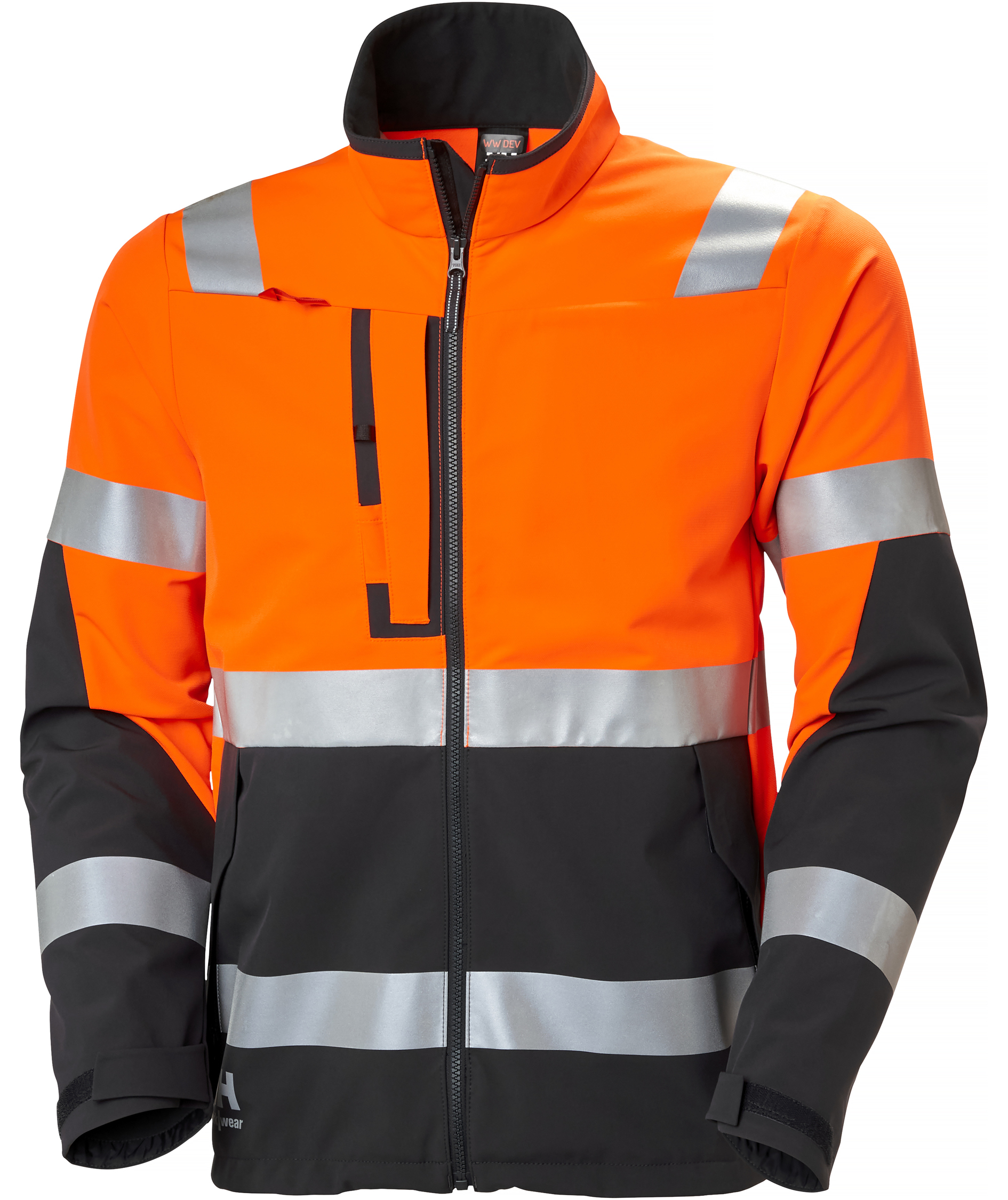 Helly Hansen Alna 4X Tech arbetsjacka full stretch, Varsel Orange/Ebony, Varsel Orange/Ebony, swatch