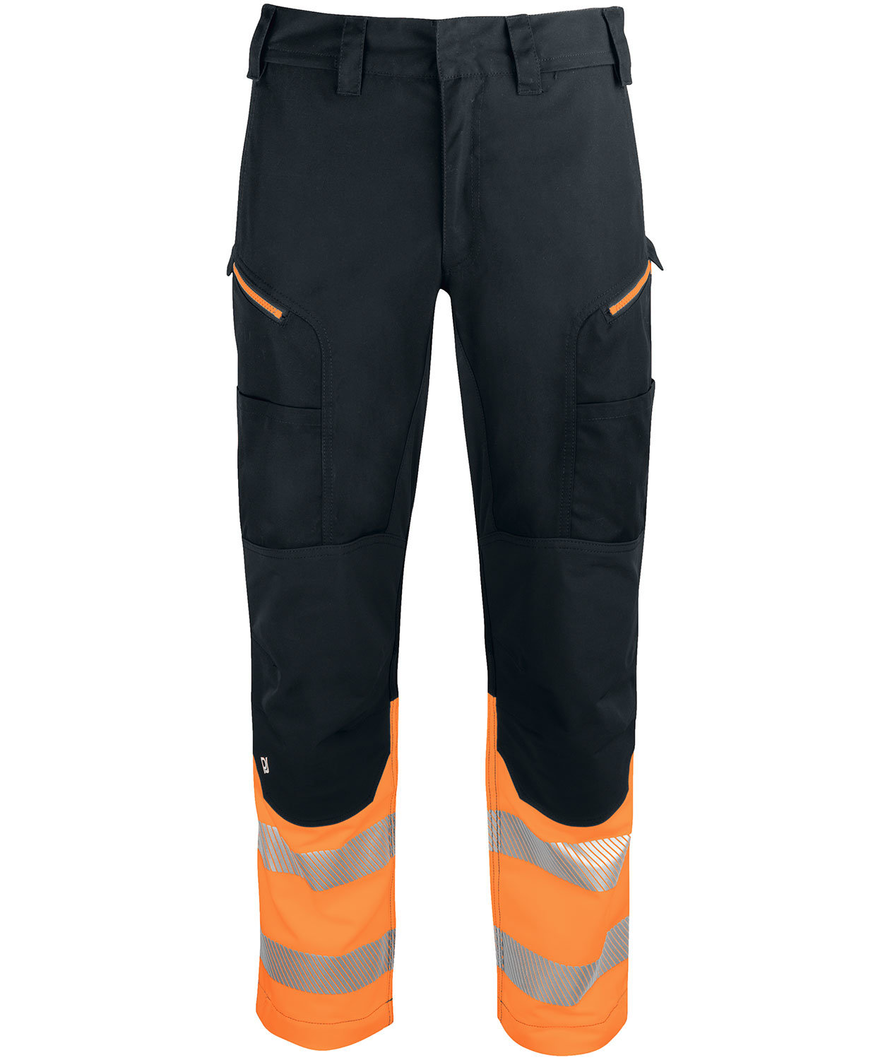 ProJob servicebukser 6528, Sort/Hi-vis Orange