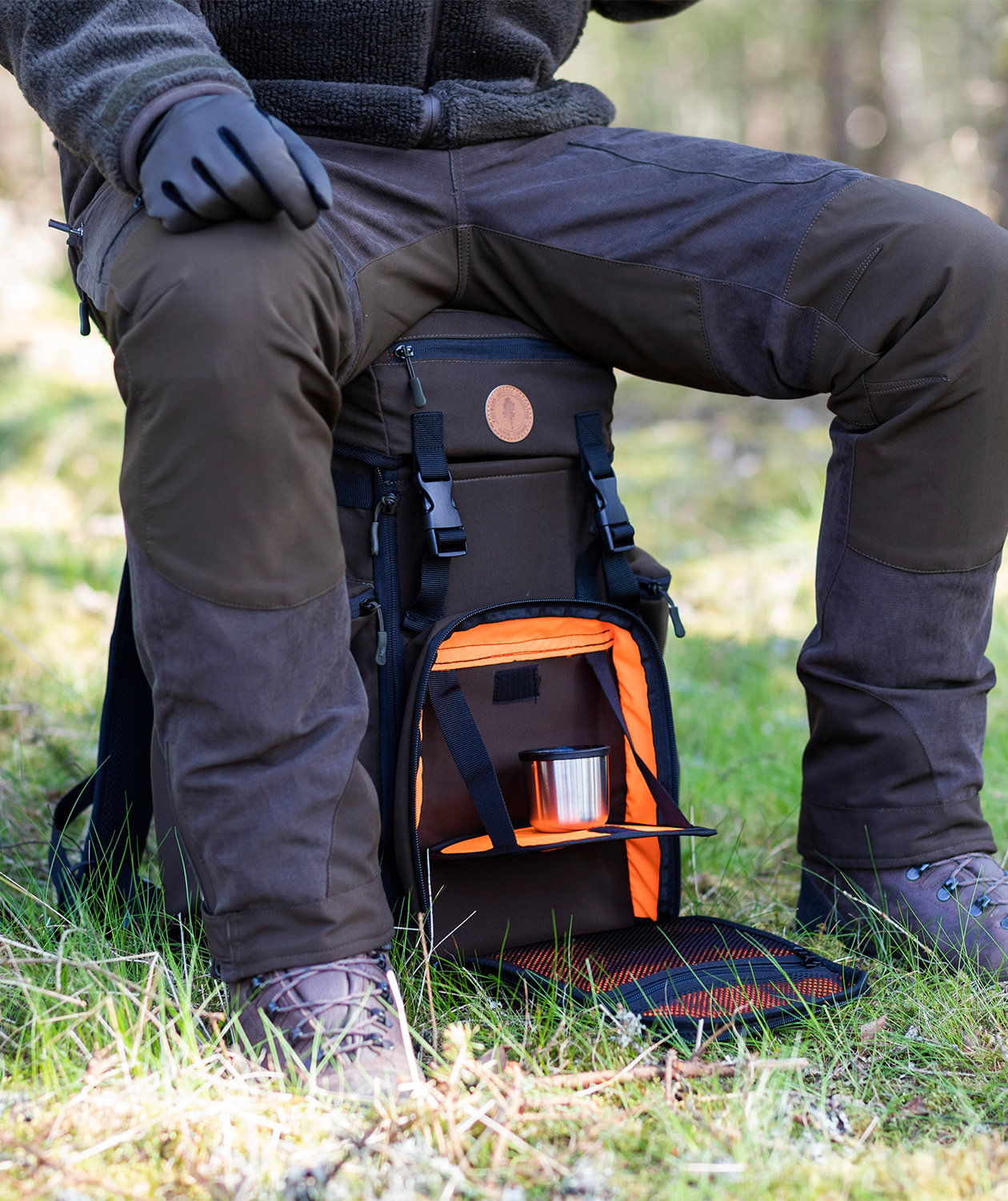 Pinewood Wildmark rygs&aelig;k 35L, Suede Brown