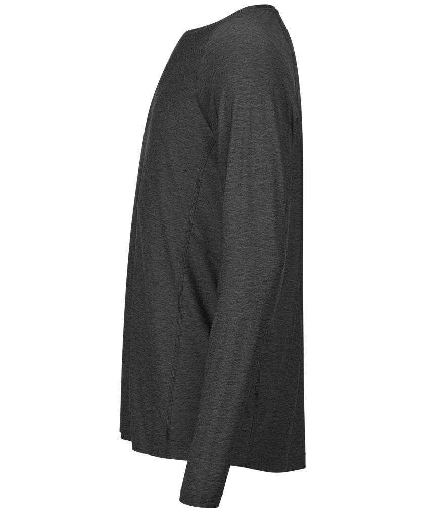 Tee Jays langermet Cooldry T-skjorte, Svart melange, large image number 3