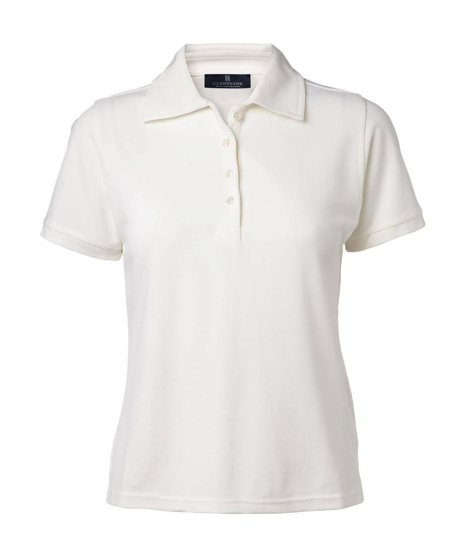 CC55 Munich Sportwool women's polo shirt, White