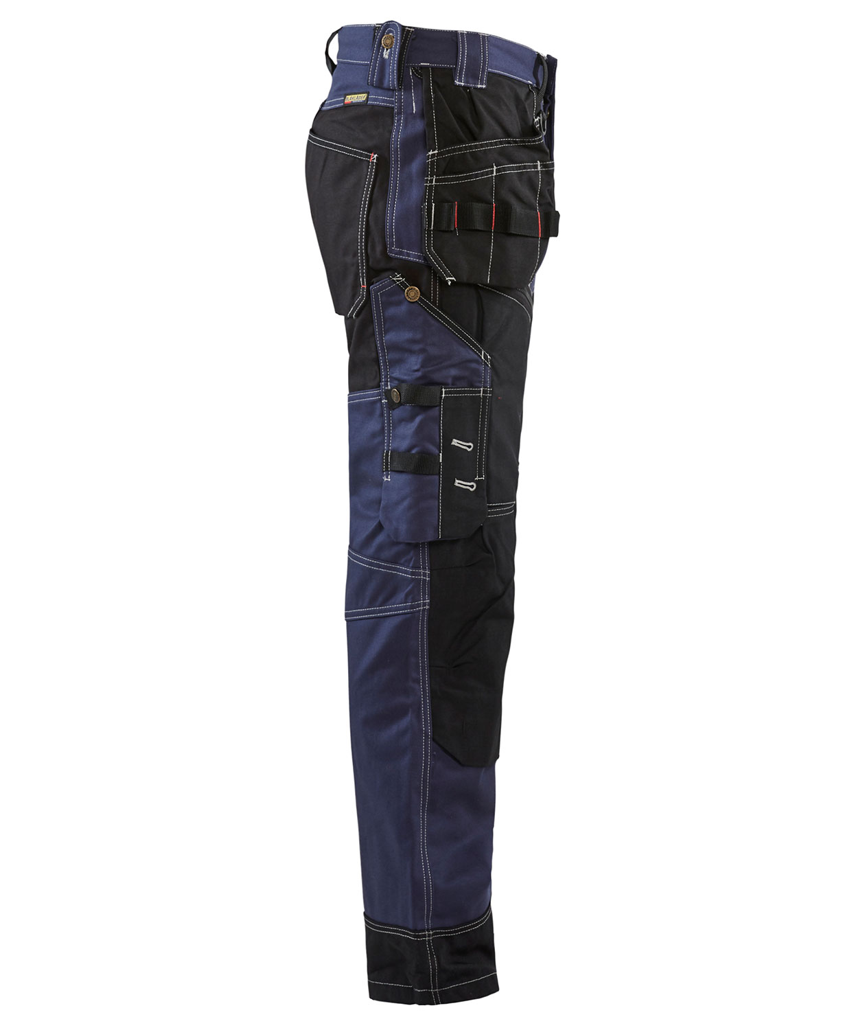 Bl&aring;kl&auml;der twill hantverksbyxa X1500, Marinbl&aring;/Svart, large image number 2