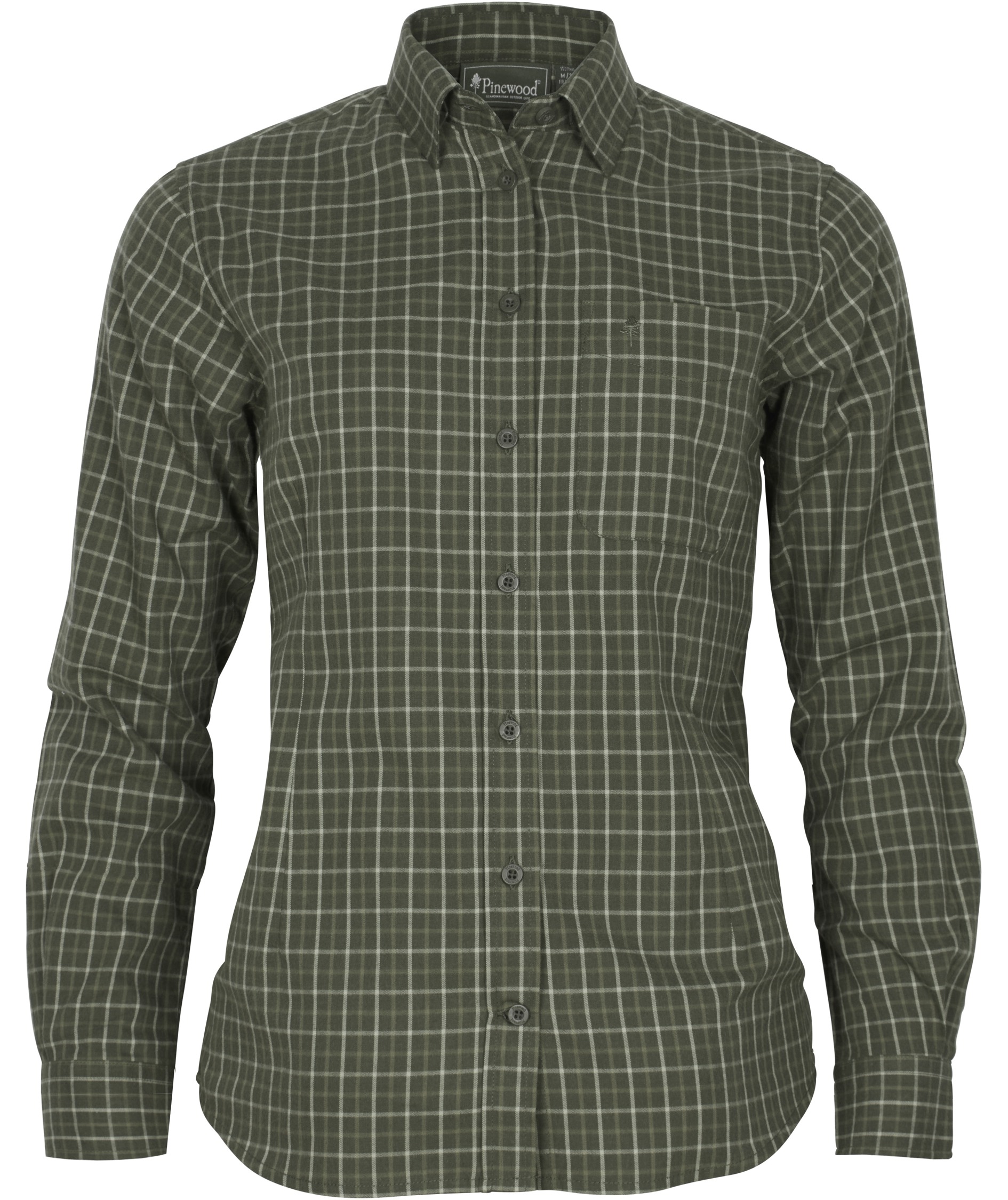 Pinewood Nydala Grouse dameskjorte, Moss green, large image number 0