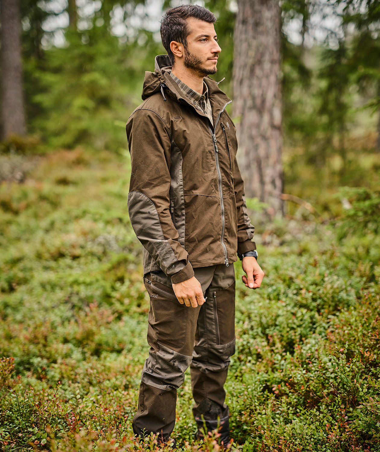 Pinewood Furudal Tracking bukser, Strata/Mossgr&oslash;n