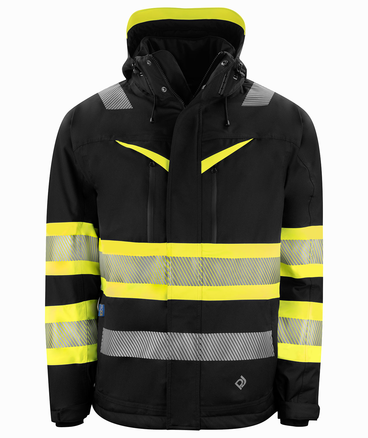ProJob vinterjacka 6446, Varsel Gul/Svart
