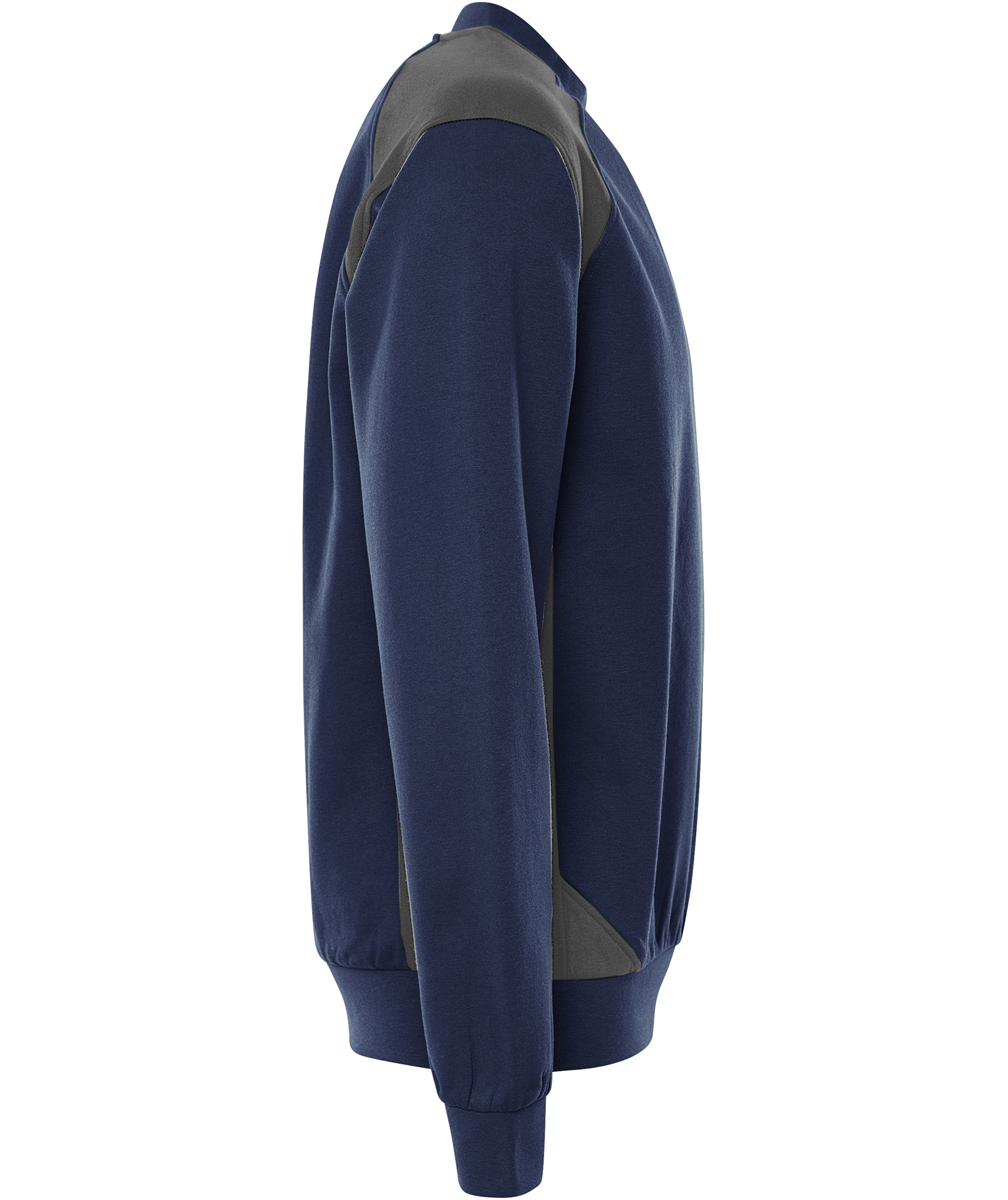 Fristads sweatshirt 7048 GSM, Marine/Gr&aring;, large image number 2