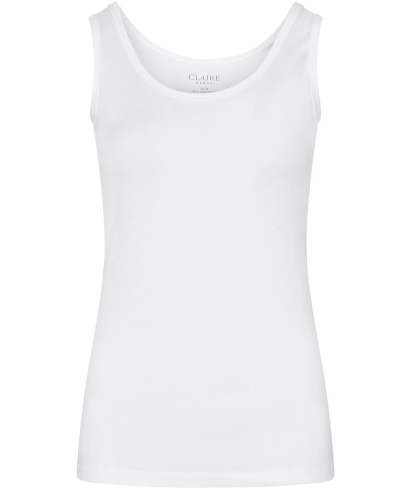 Claire Woman linne dam, Vit, Vit, swatch