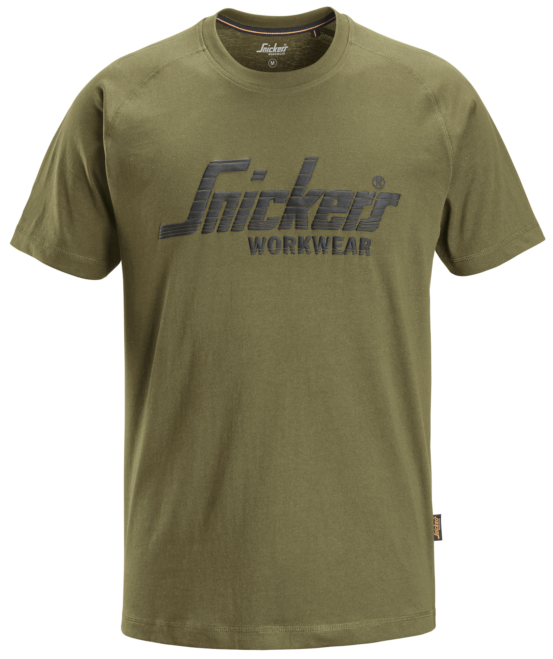 Snickers logo T-skjorte 2590, Khaki gr&oslash;nn, Khaki gr&oslash;nn, swatch