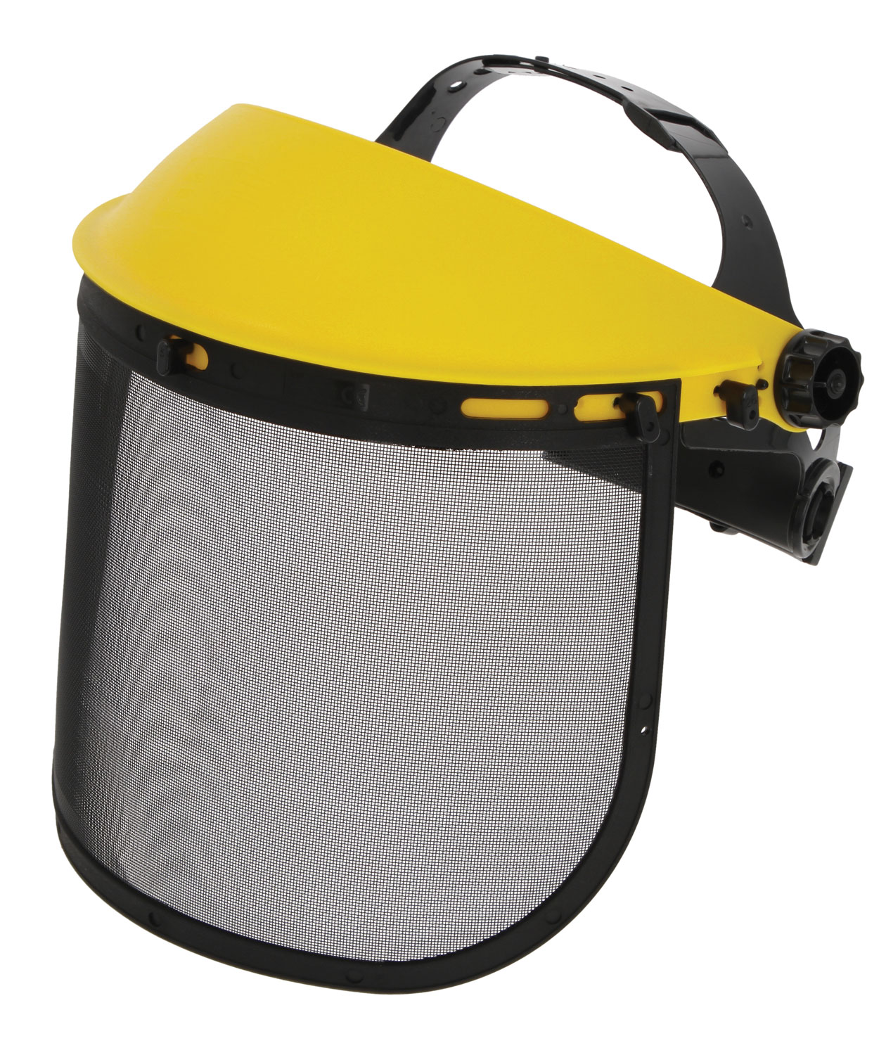 Kramp ansigtssk&aelig;rm med st&aring;lnet visir, Gul/Sort