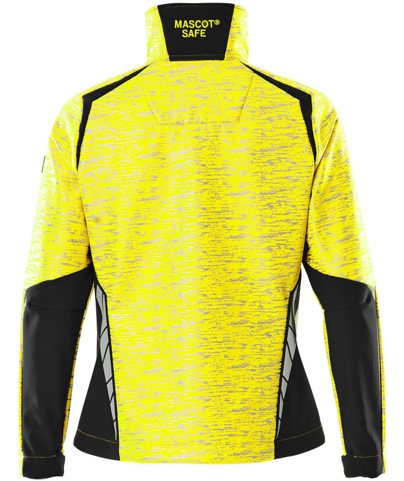 Mascot Accelerate Safe Damen Softshelljacke, Hi-vis Gelb/Schwarz