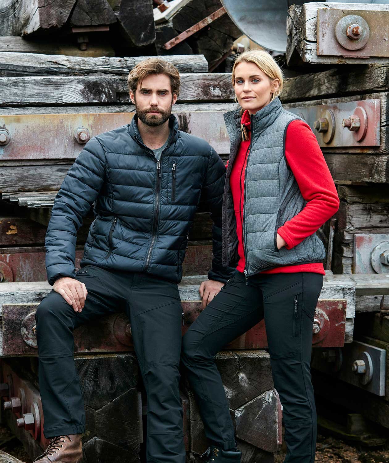 South West Ames vadderad jacka, Graphite