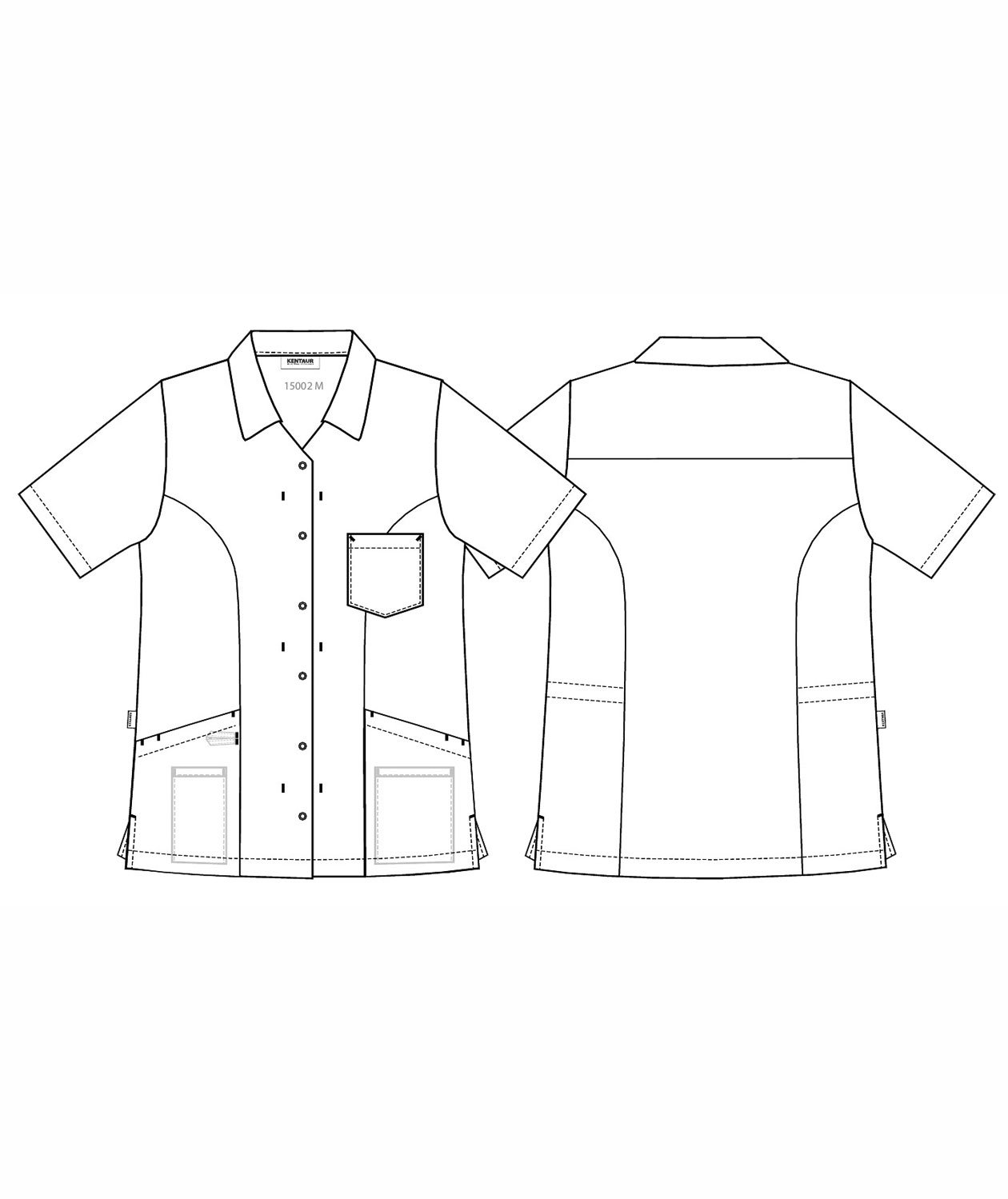 Kentaur short-sleeved women's functional shirt, White, large image number 4