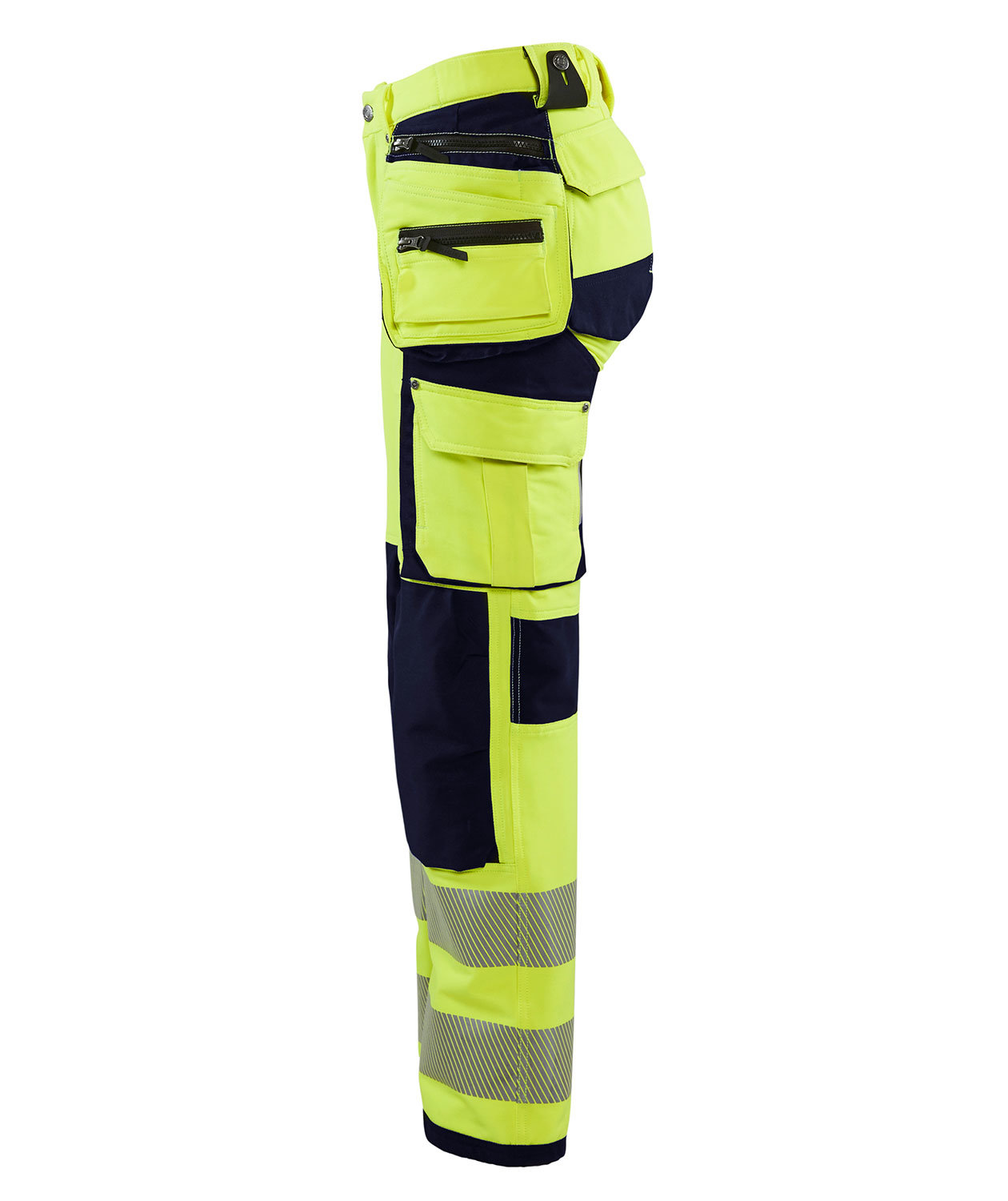 Bl&aring;kl&auml;der Damen Handwerkerhose full stretch, Hi-Vis gelb/marine, large image number 3