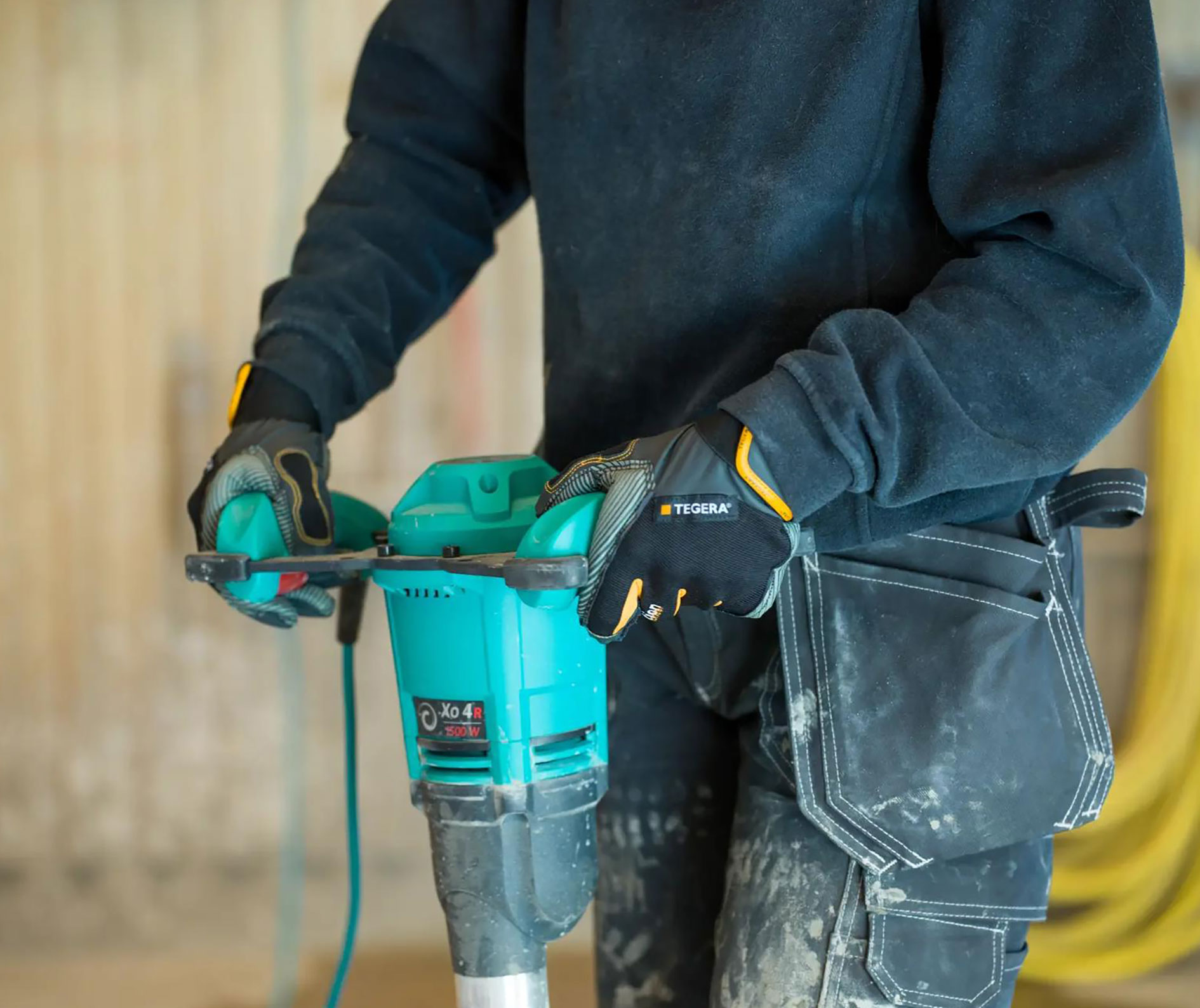 Tegera 9180A pro vibrationsd&aelig;mpende handsker, Sort, large image number 3