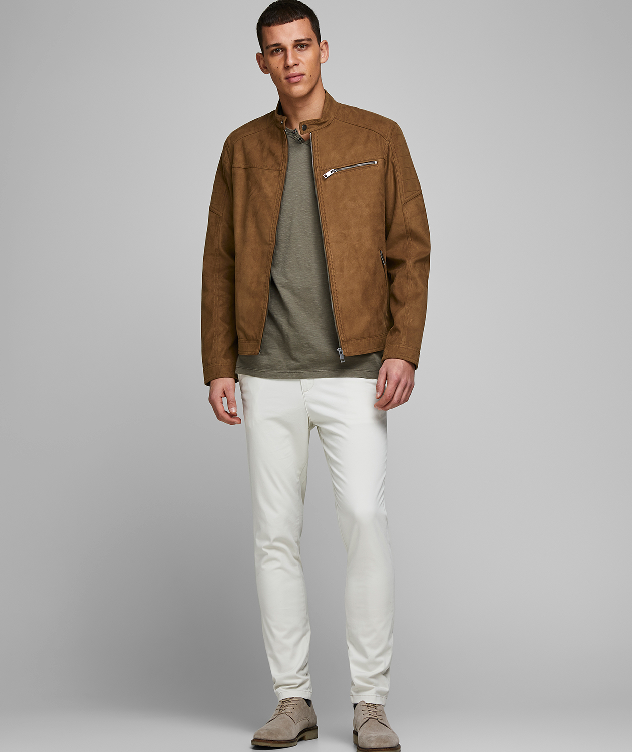 Jack & Jones JJEROCKY mockaimitation jacka, Cognac, large image number 6