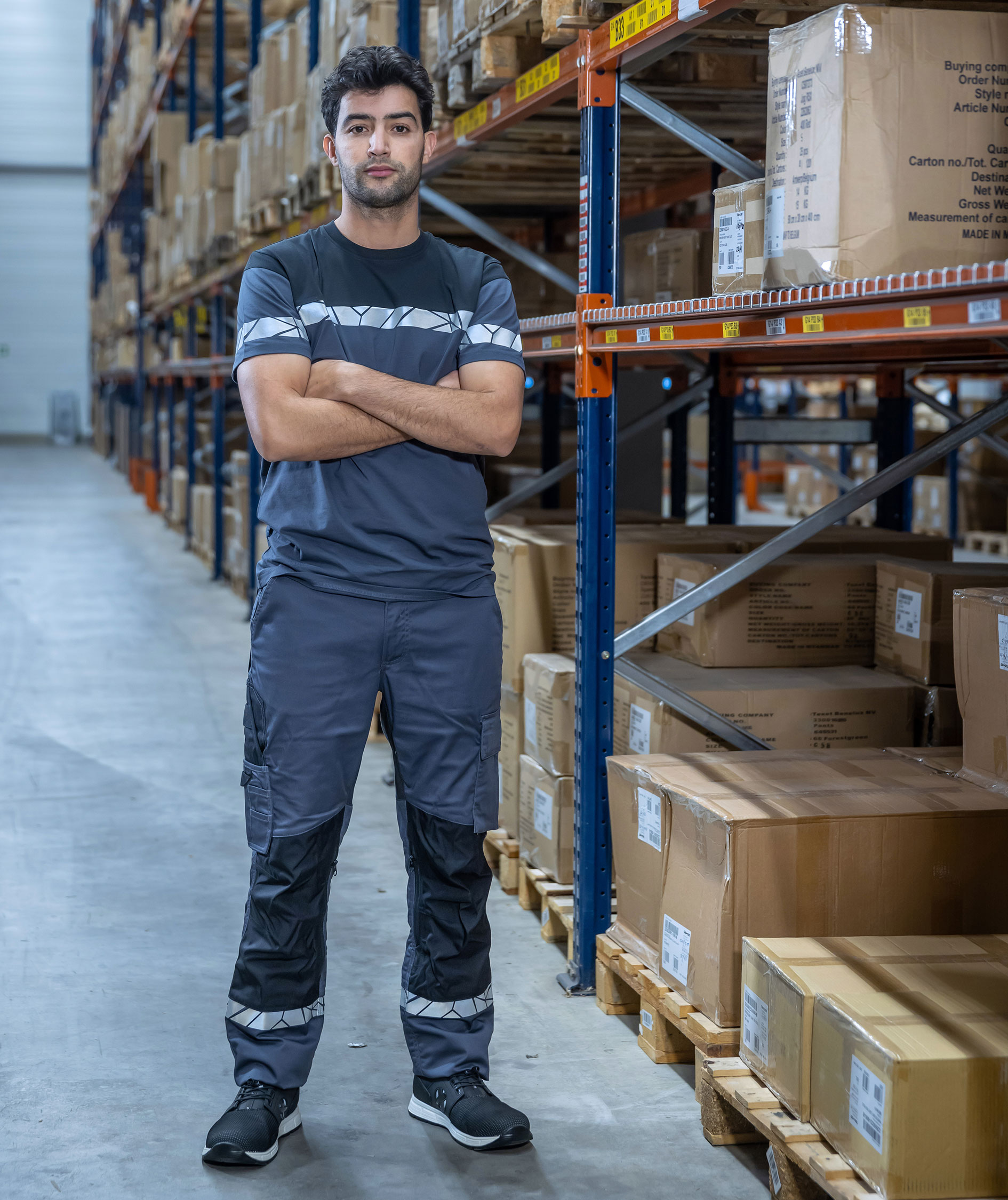 ProJob T-shirt 7001, Marine Blue/Black, large image number 6