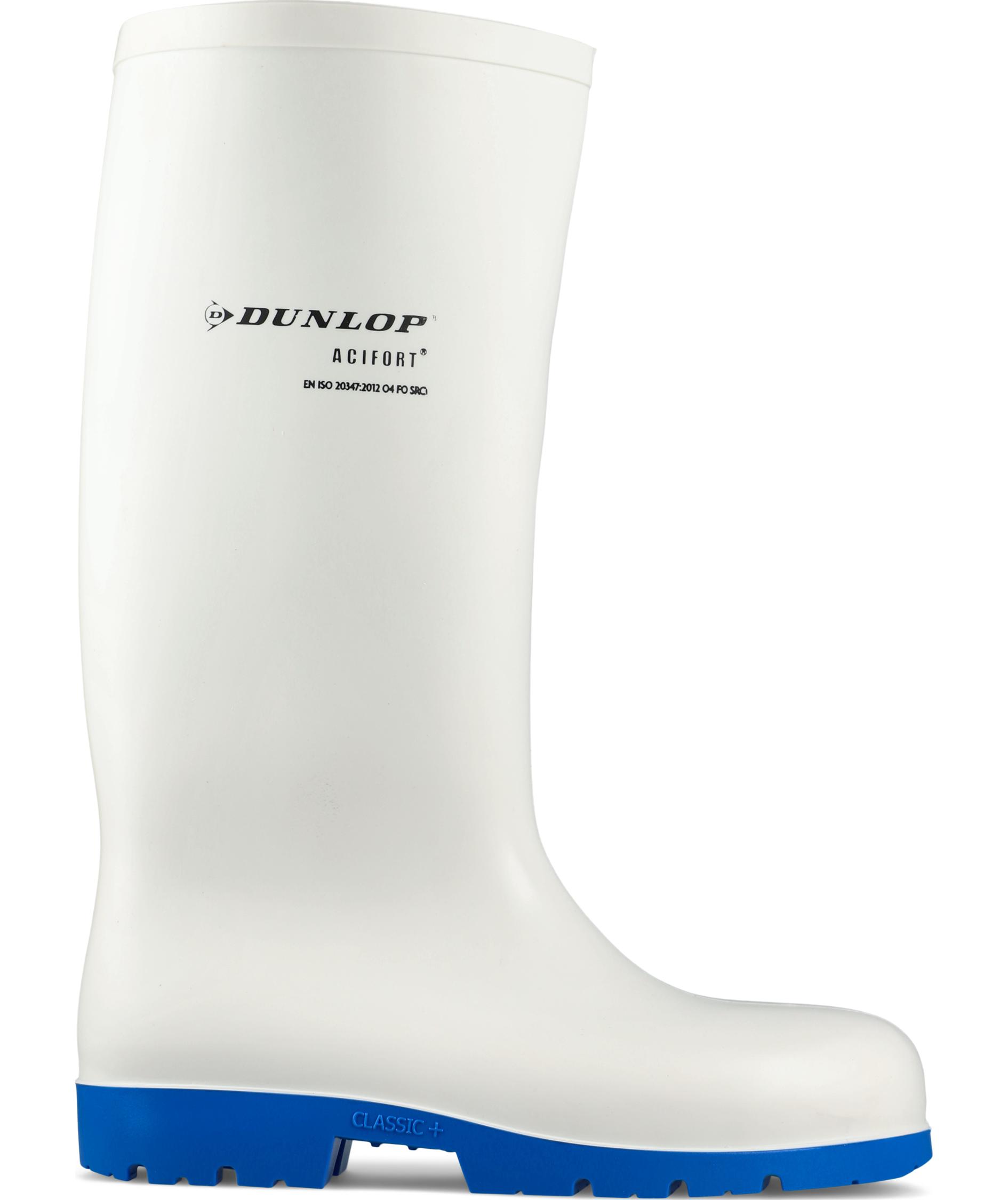 Dunlop Acifort Classic+ Sicherheitsgummistiefel S4, Wei&szlig;