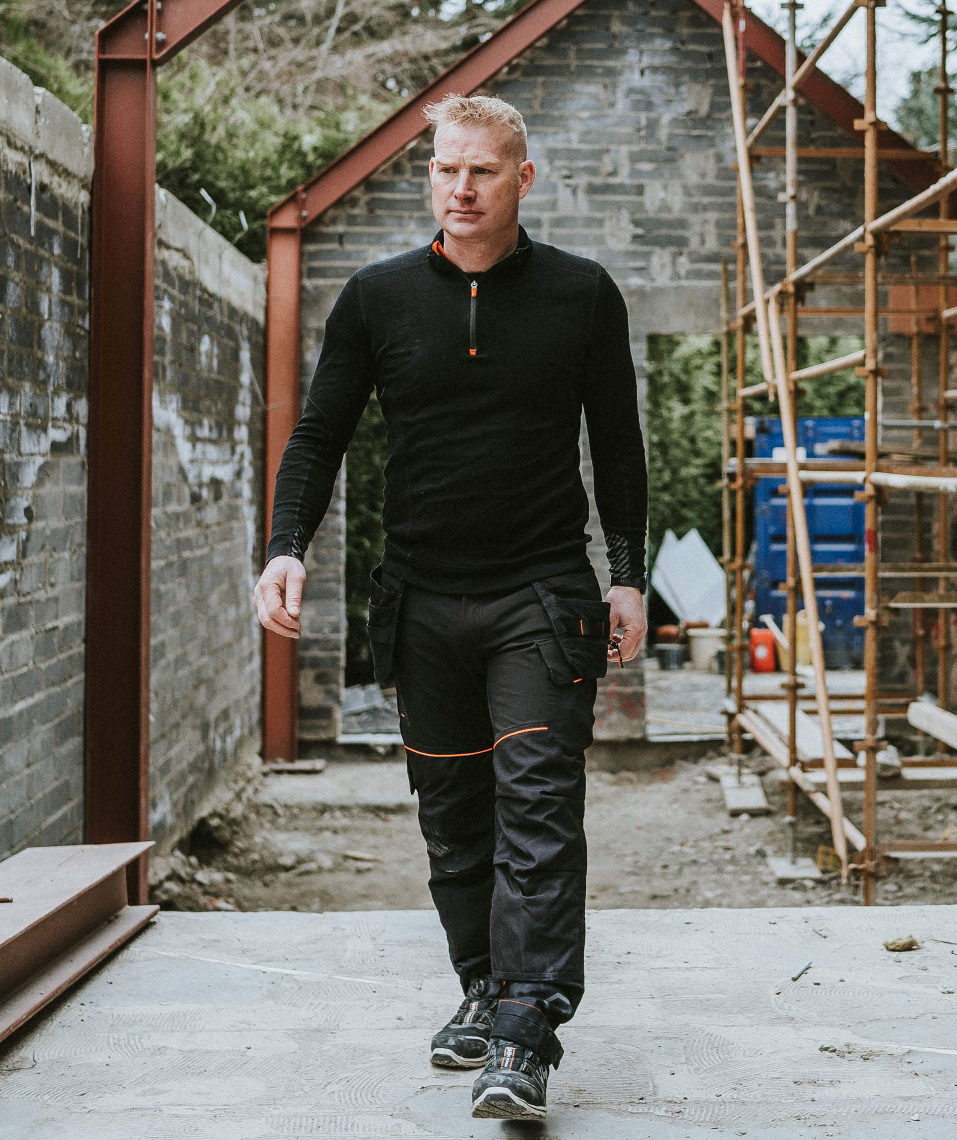 Helly Hansen Lifa half zip undershirt with merino wool, Black, large image number 3