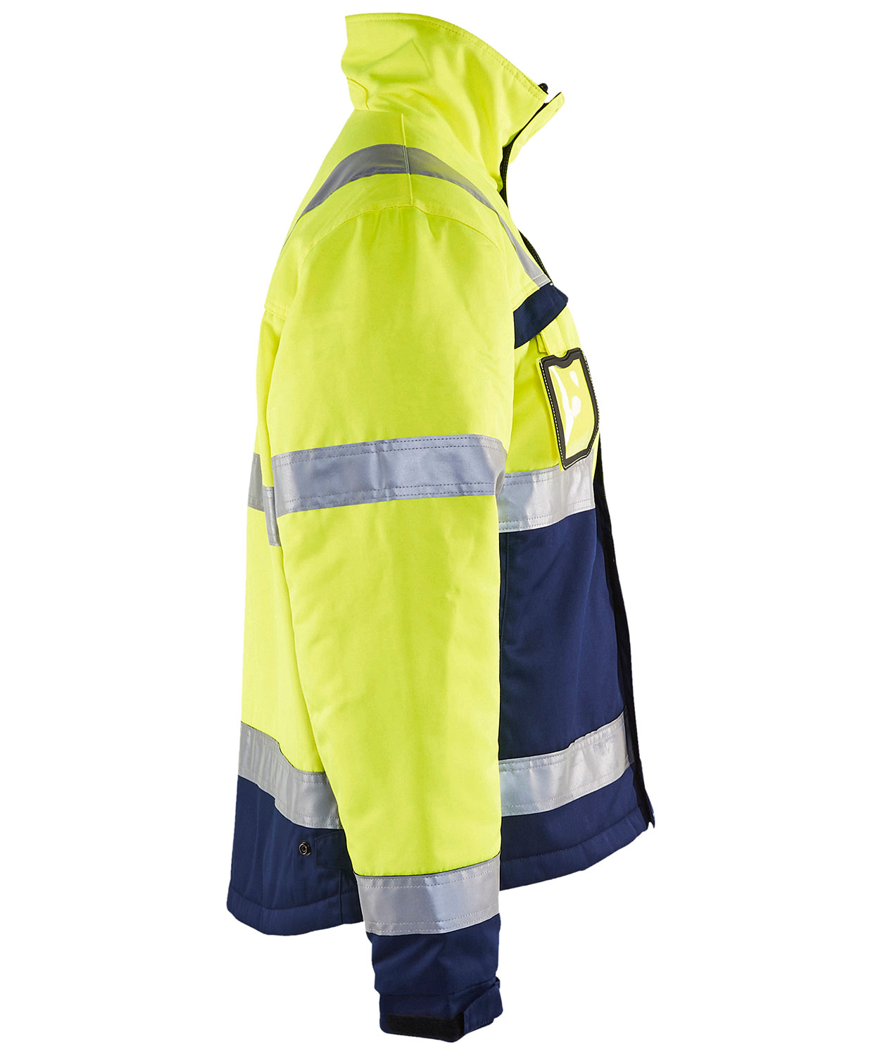 Bl&aring;kl&auml;der vinter arbeidsjakke, Gul/Marine, large image number 2