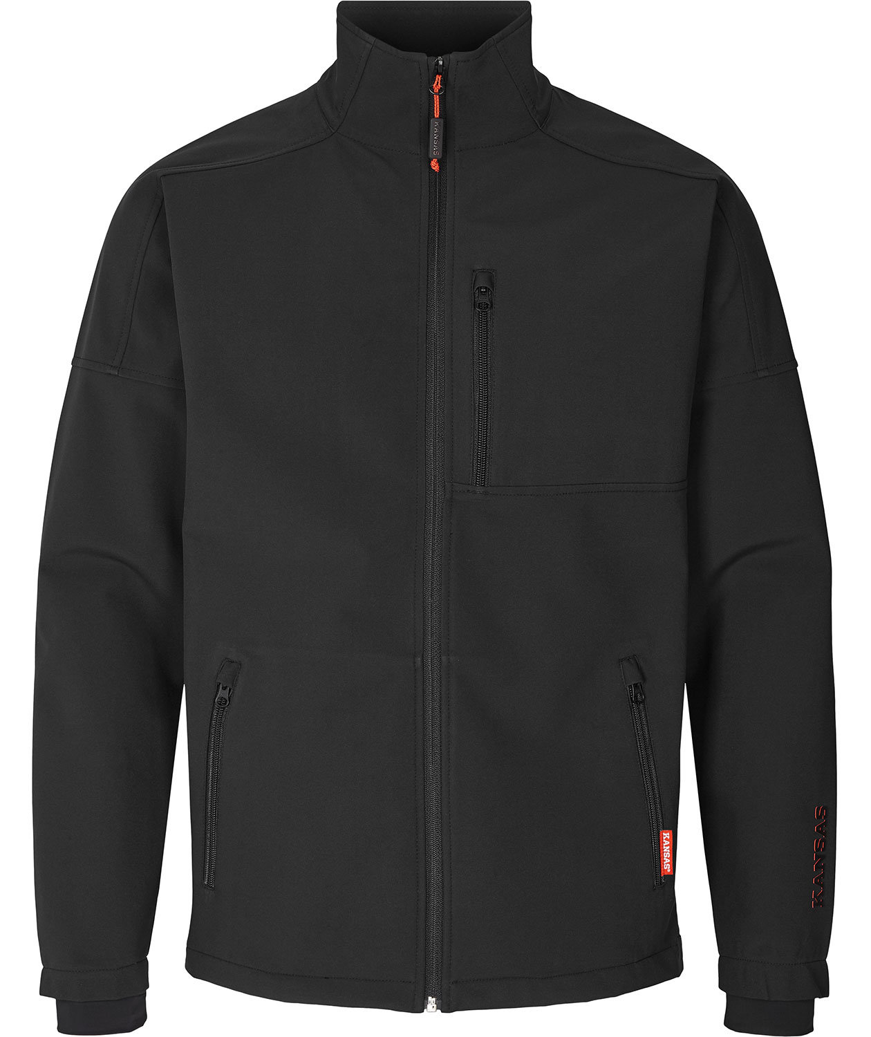 Kansas Apparel Basic softshelljakke, Sort