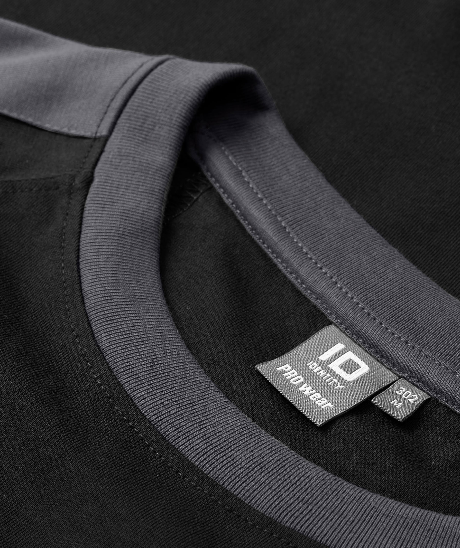 ID Pro Wear Kontrastfarben T-Shirt, Schwarz, large image number 3