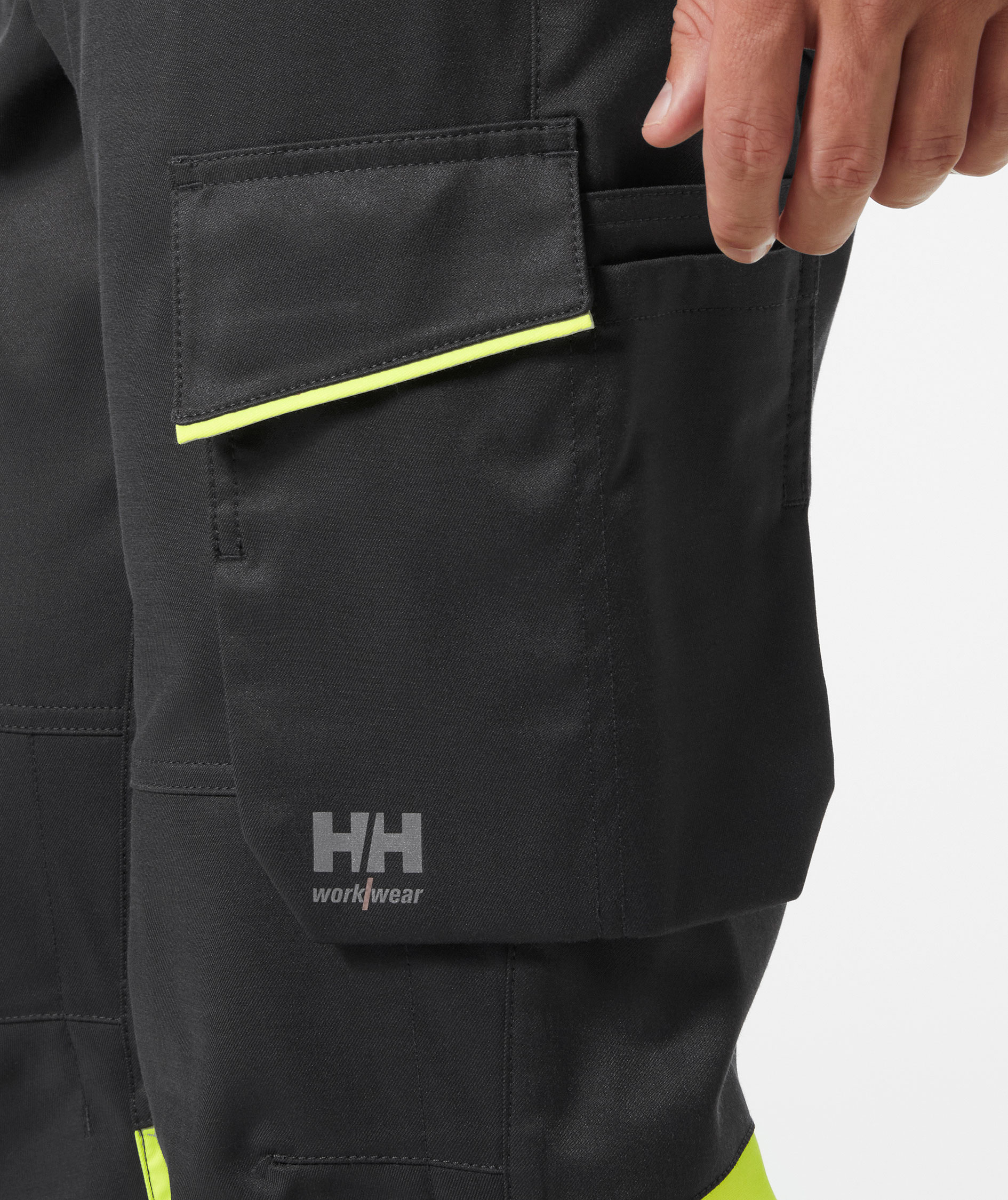 Helly Hansen UC-ME arbetsbyxa, Varsel Gul/Ebony, large image number 5
