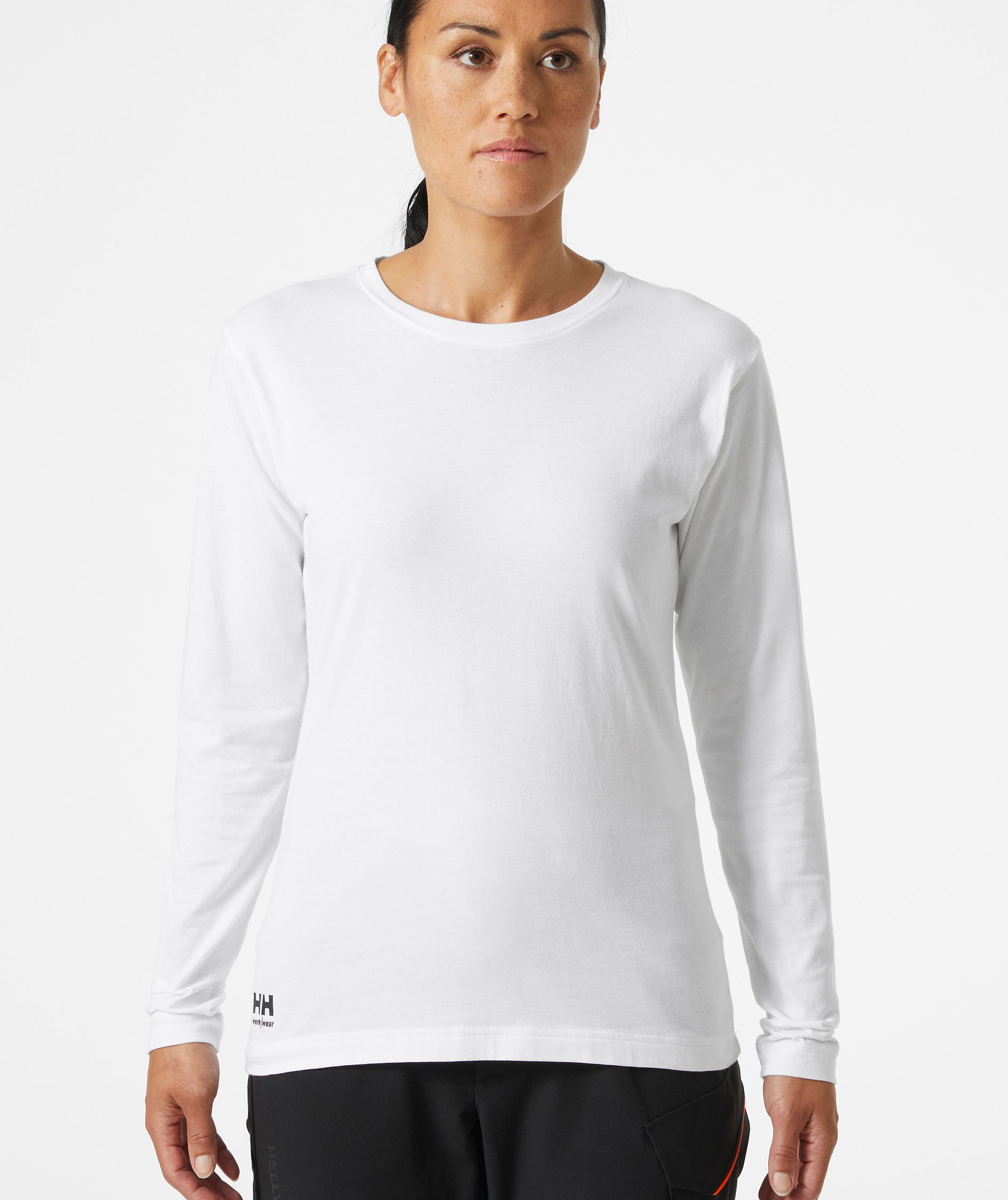Helly Hansen Classic lang&auml;rmliges Damen T-Shirt, Wei&szlig;