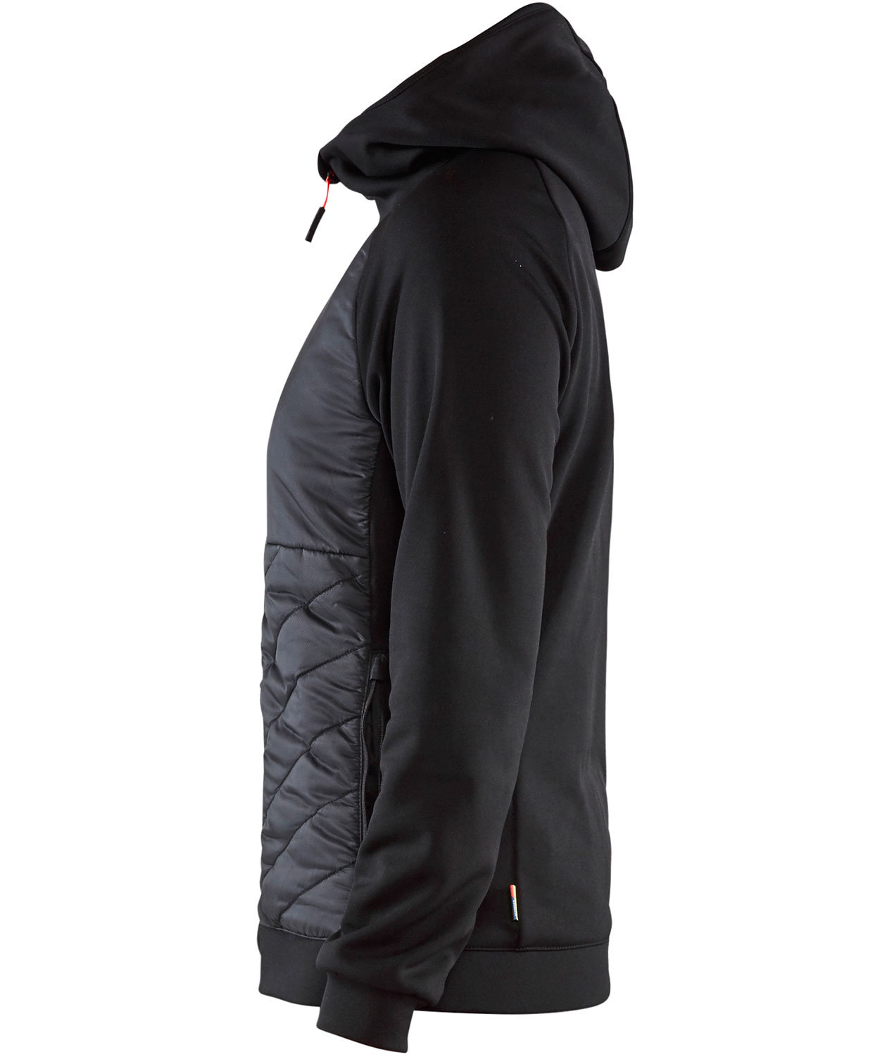 Bl&aring;kl&auml;der women's hybrid hoodie, Black/Red, large image number 2