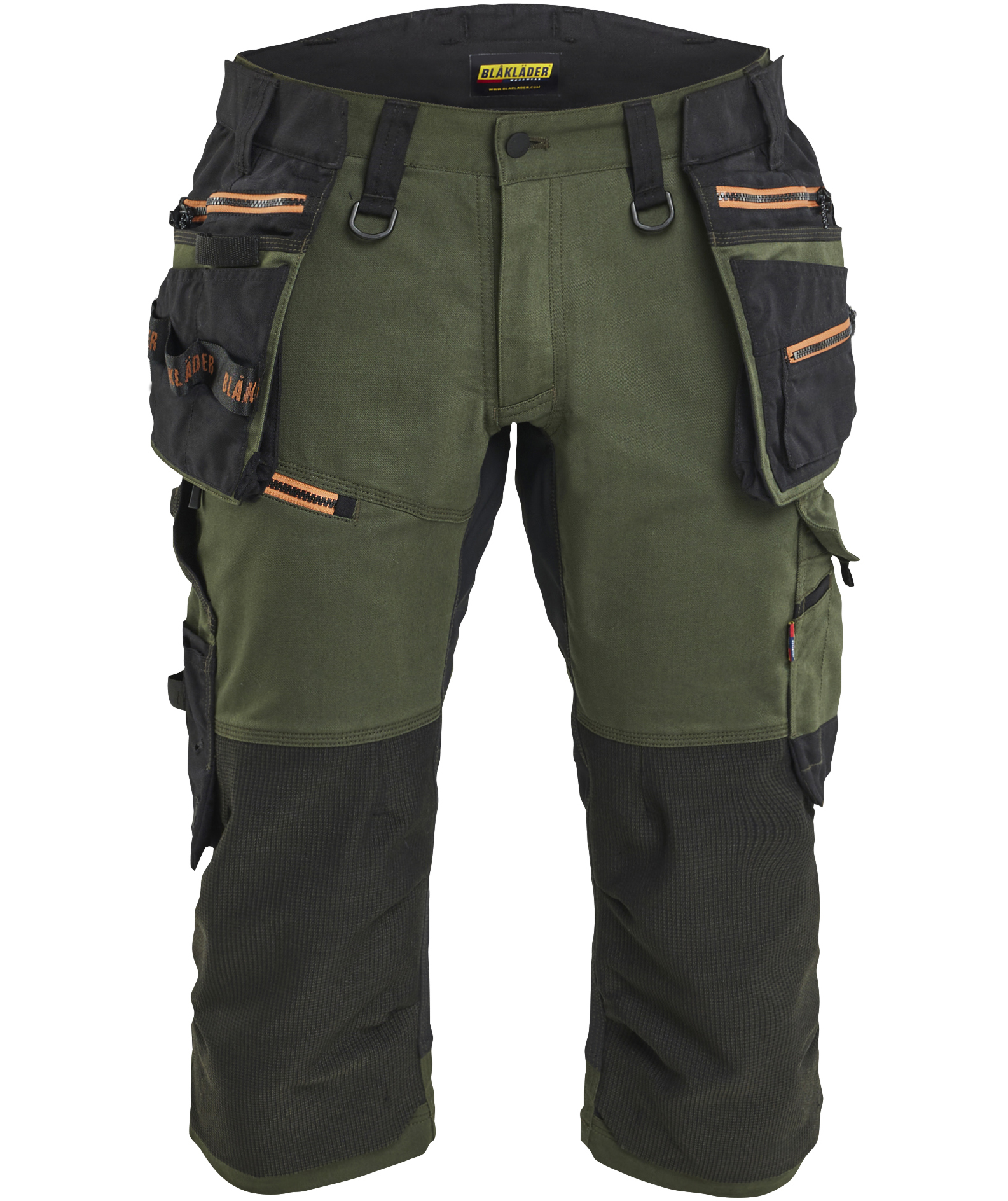 Bl&aring;kl&auml;der Striker hantverkspiratbyxa, Skogsgr&ouml;n/Rost