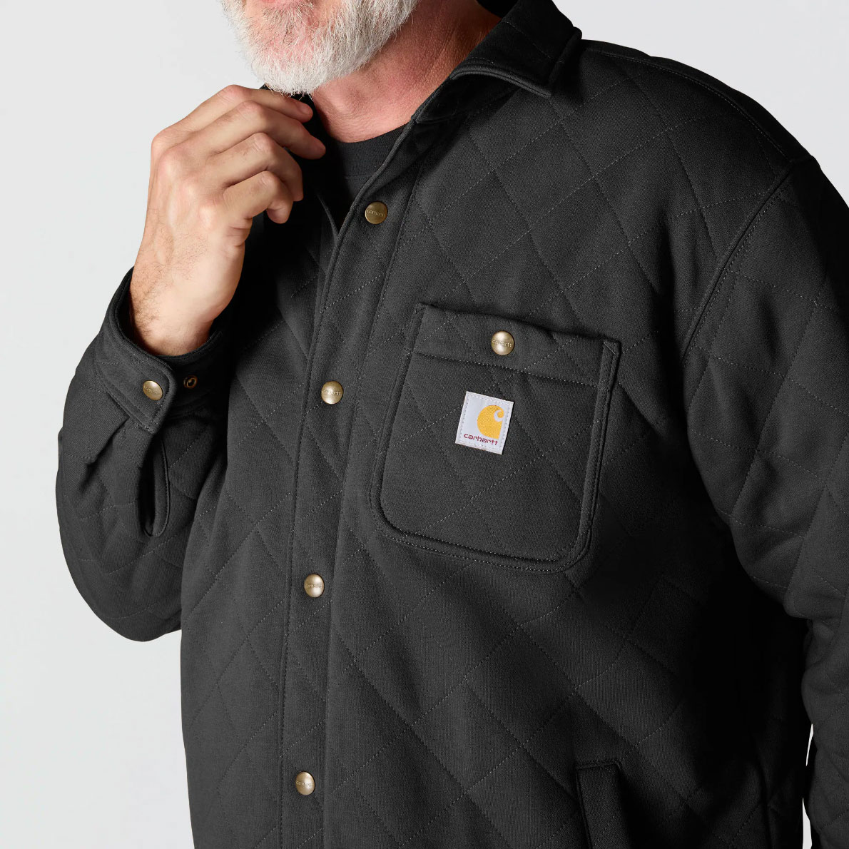 Carhartt  quiltad skjortjacka , Black, large image number 2