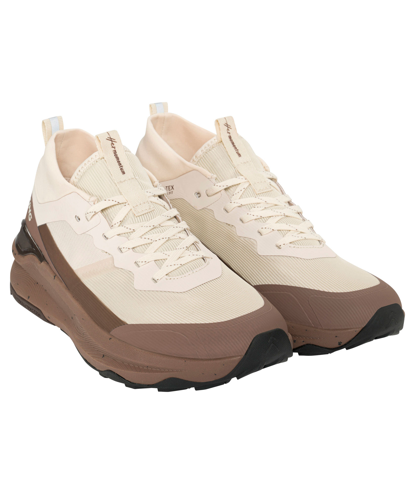 Viking Her Momentum GTX dame sneakers, Cream/Black