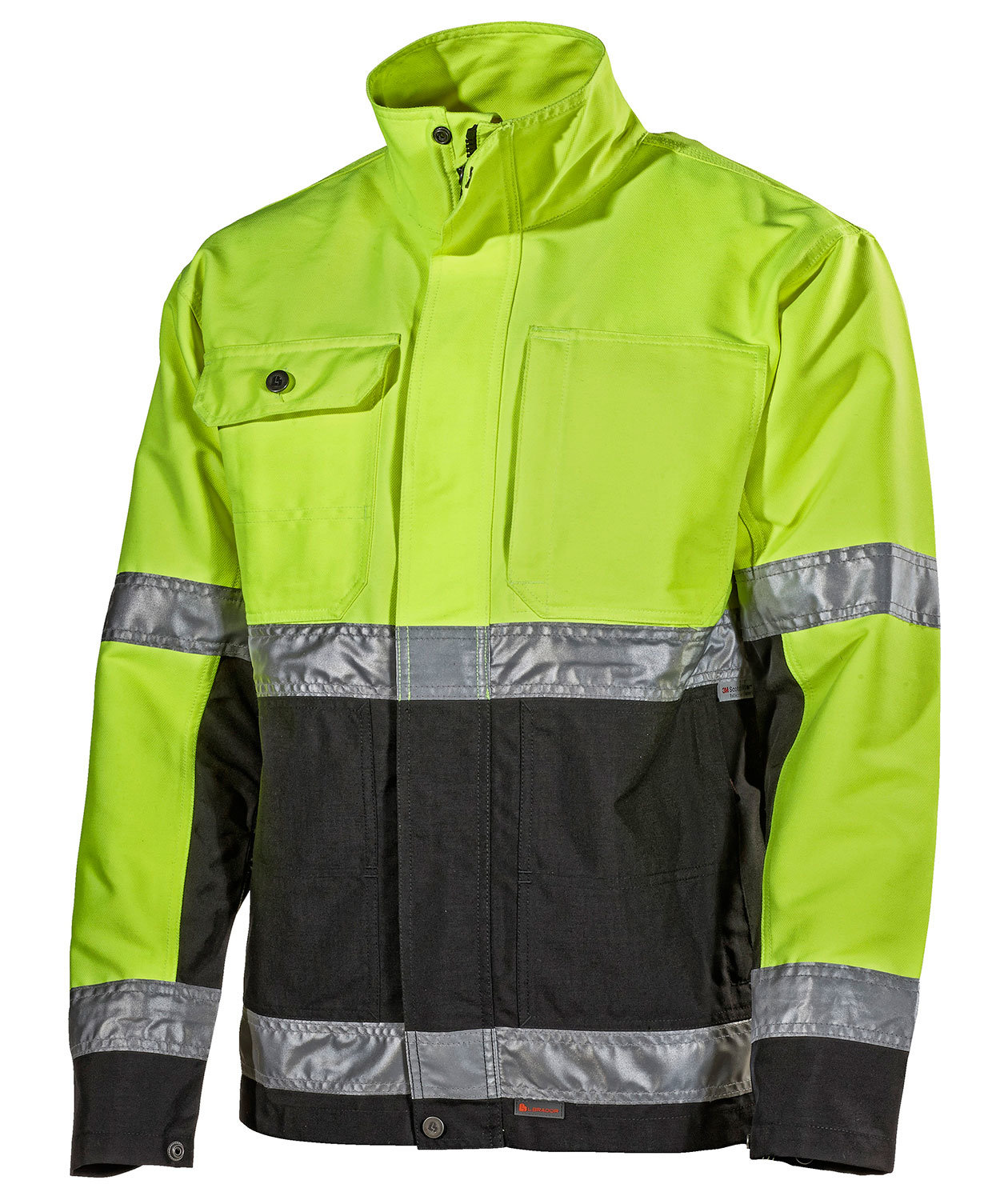 L.Brador arbetsjacka 203PB, Varsel Gul/Svart