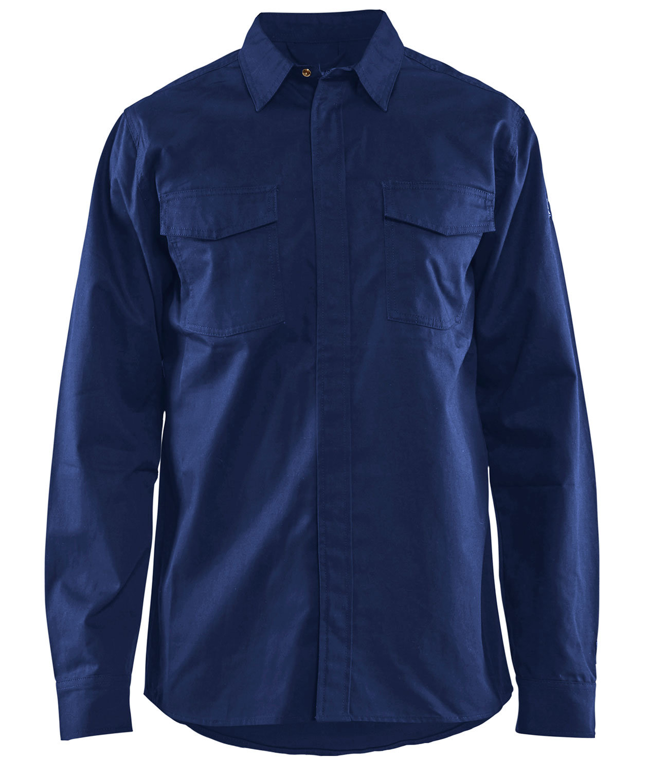 Bl&aring;kl&auml;der Anti-Flame skjorta, Marinbl&aring;