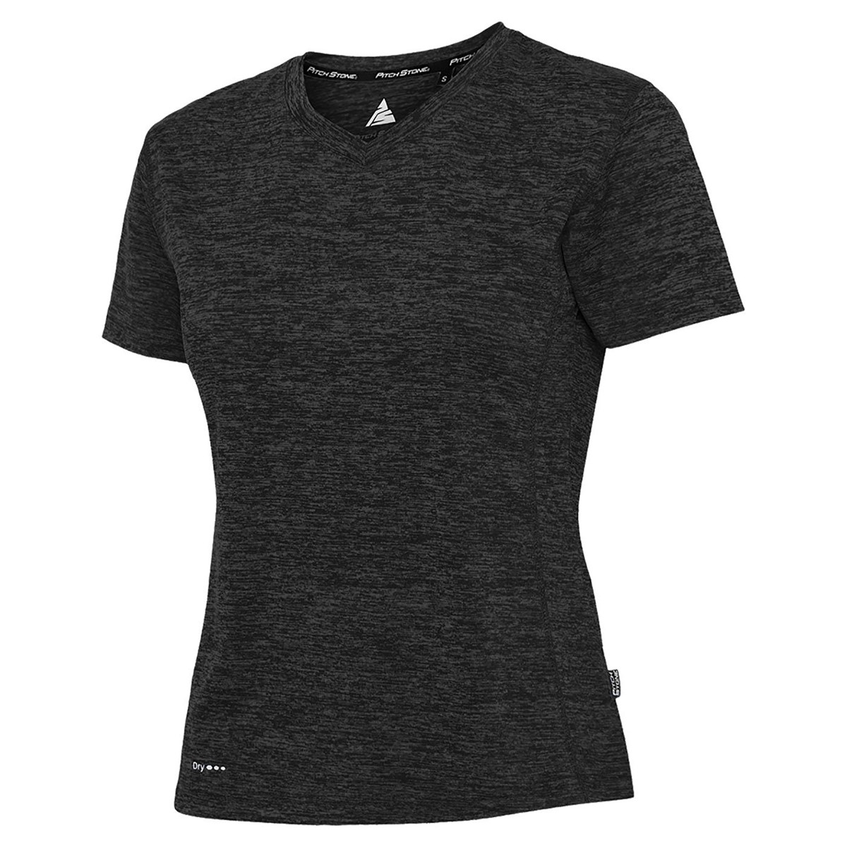 Pitch Stone dame T-shirt med logotryk, , large image number 0
