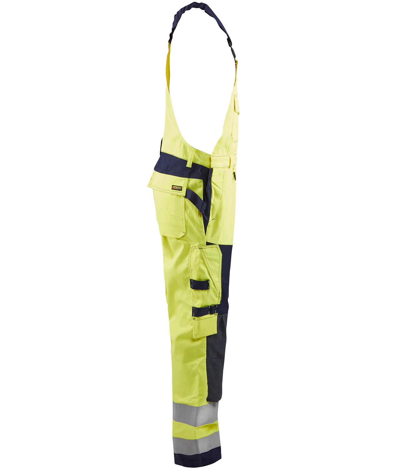Bl&aring;kl&auml;der Multinorm bib and brace, Hi-vis Yellow/Marine, large image number 3