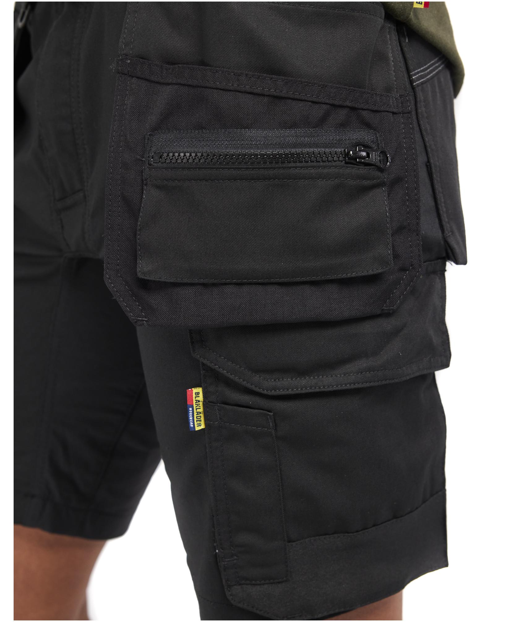 Bl&aring;kl&auml;der dame h&aring;ndv&aelig;rkershorts, Sort, large image number 6