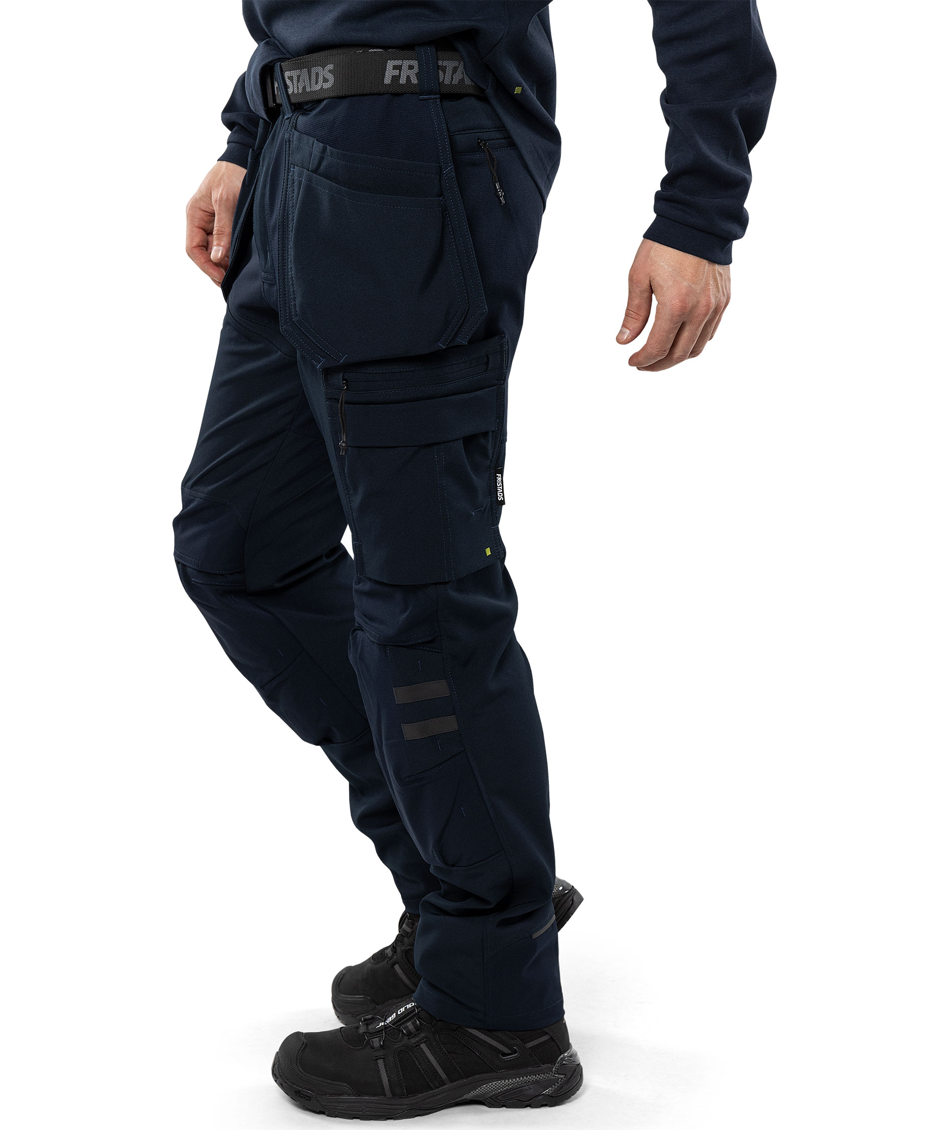 Fristads h&aring;ndverksbukse 2596 LWS full stretch, M&oslash;rk Marine, large image number 7