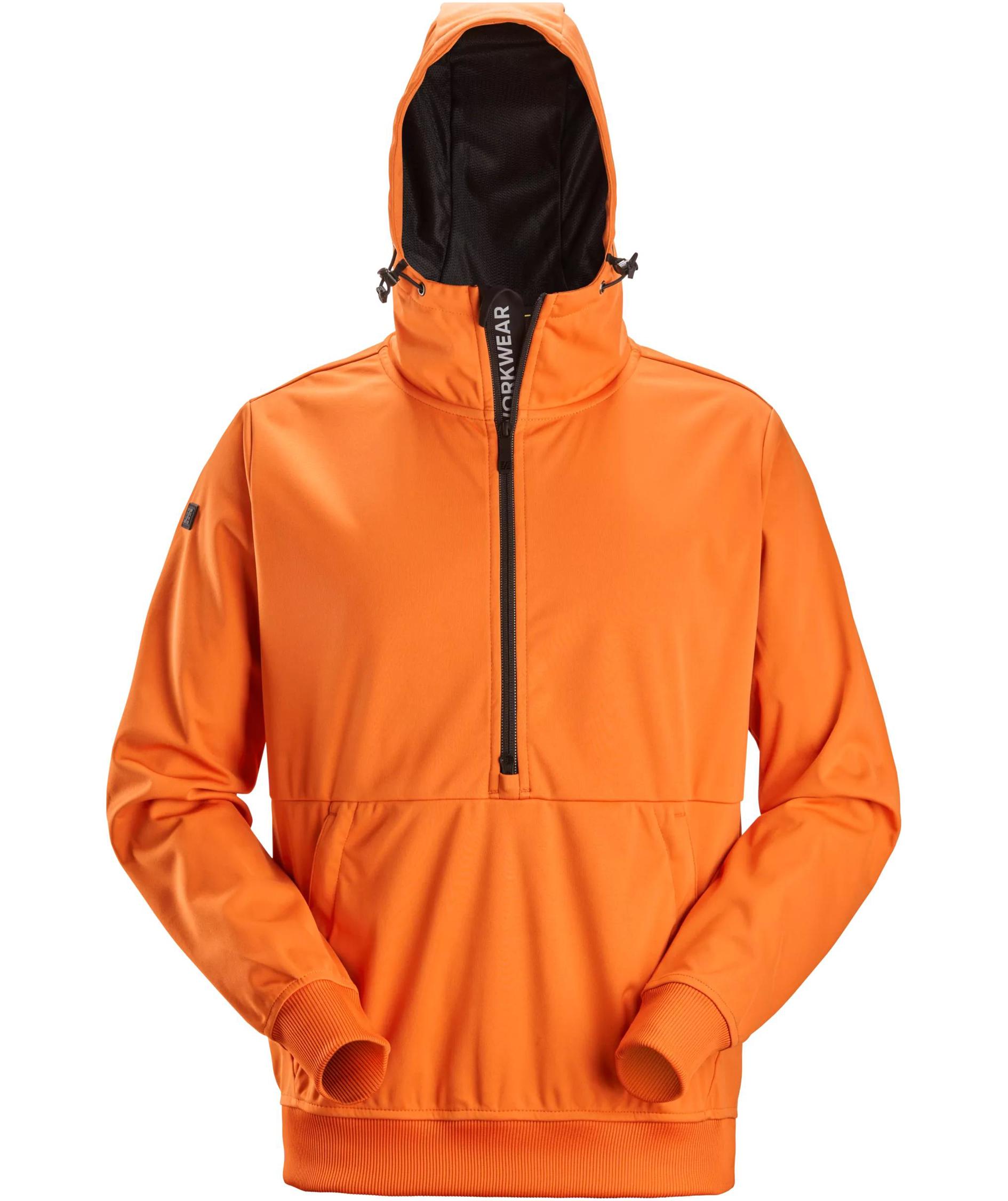 Snickers FlexiWork Windblocker Softshell Hoodie 8400, Warm Orange, large image number 0