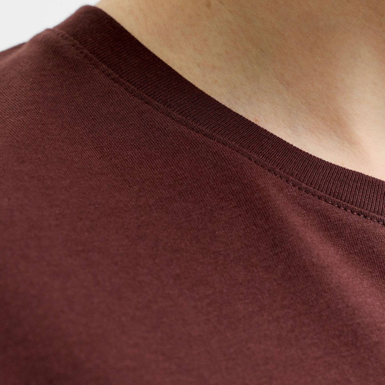 Jack & Jones JJEORGANIC basic T-skjorte, Bitter Chocolate, large image number 4