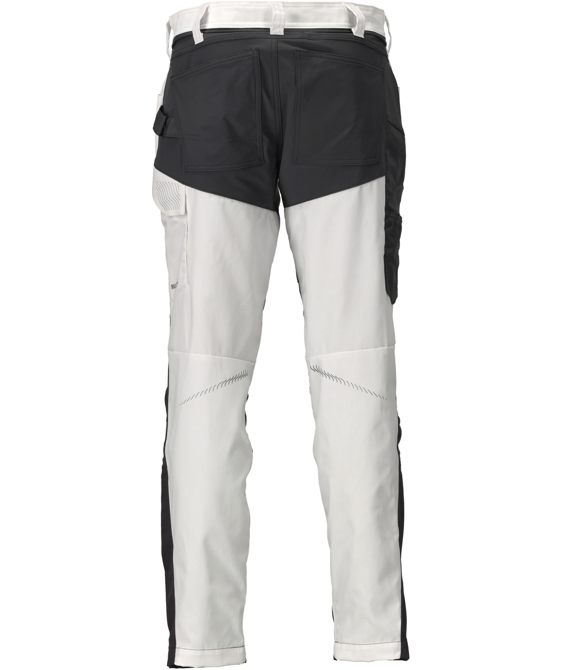 Mascot Customized arbejdsbukser, Hvid/Stengr&aring;, large image number 1