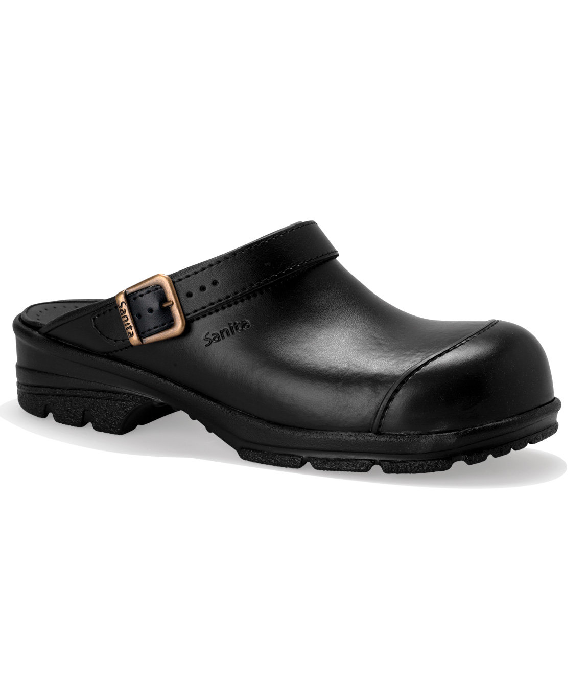 Sanita San duty skyddstr&auml;skor med h&auml;lrem SB, Svart