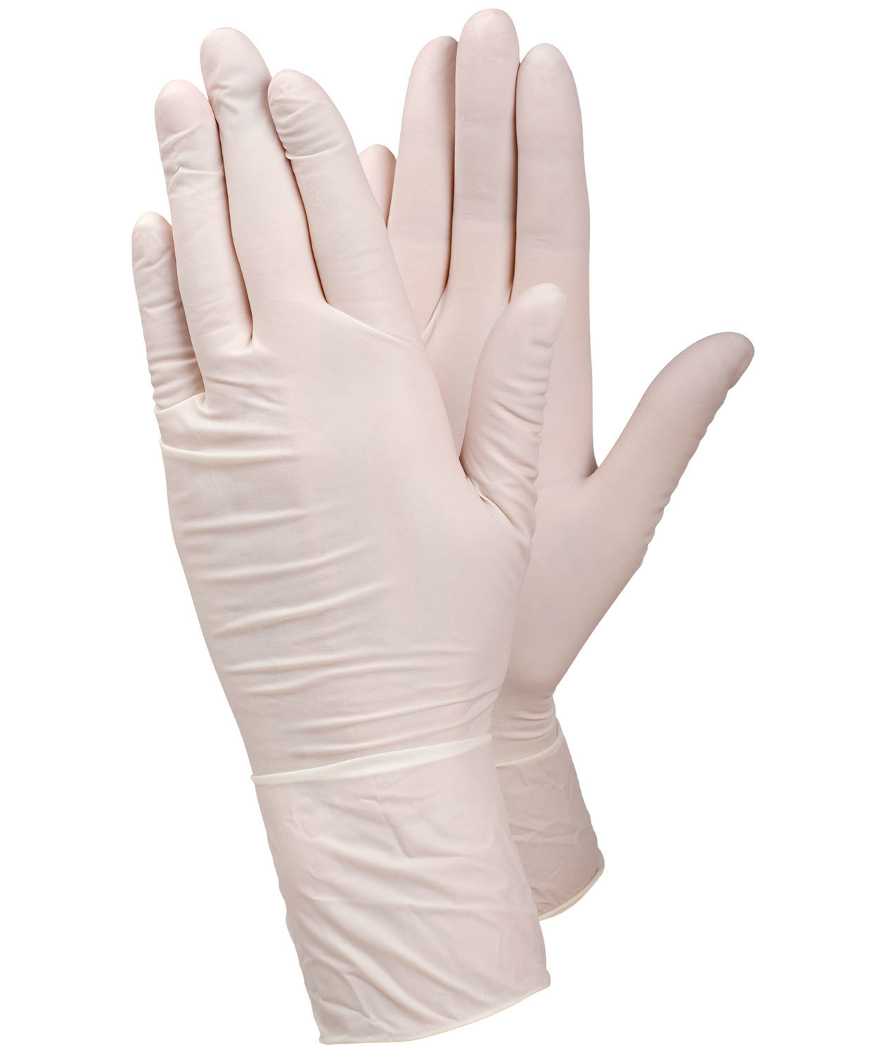 Tegera 833 engangshansker/latexhansker pudderfri 100 stk., Hvit