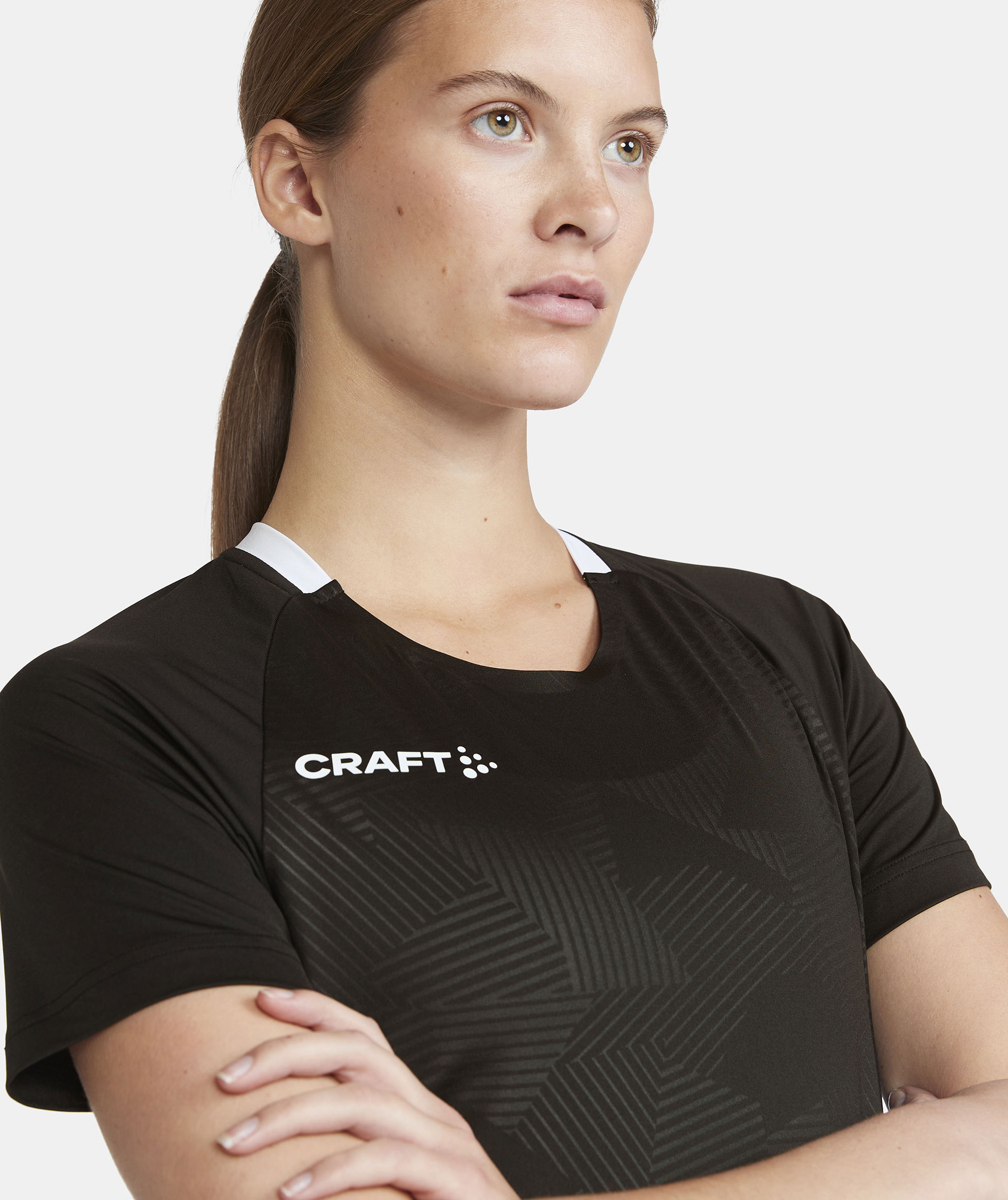 Craft Premier Solid Jersey Damen T-Shirt, Black, large image number 3