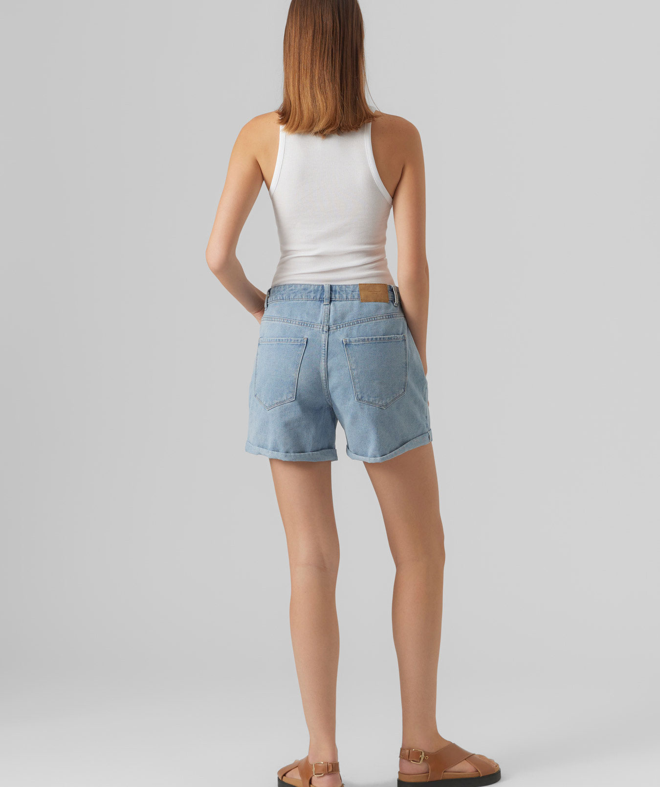 Vero Moda VMZURI denimshorts dam, Light Blue Denim, large image number 2