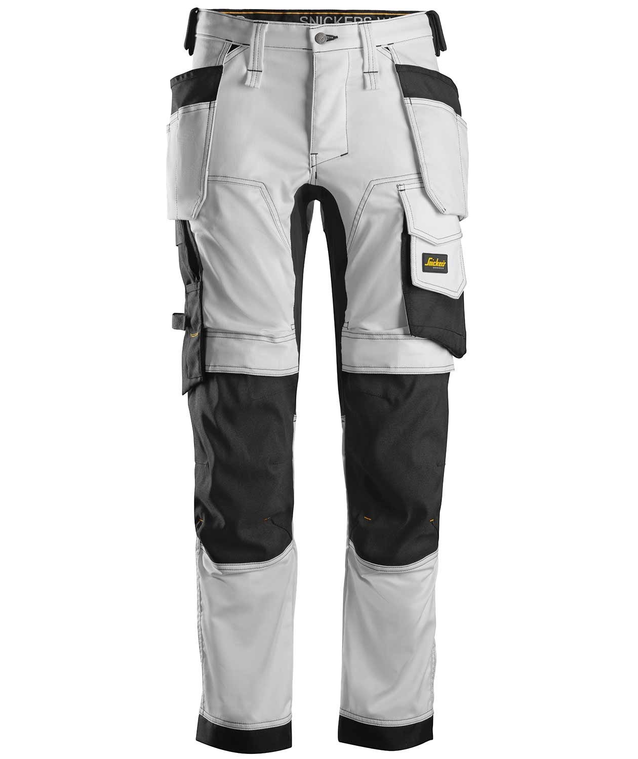 Snickers AllroundWork h&aring;ndv&aelig;rkerbukser 6241, Hvid/Sort, Hvid/Sort, swatch