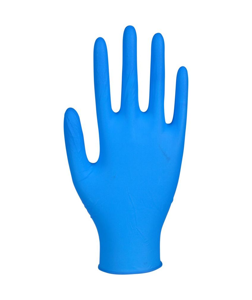 Abena Ultra sensitive nitril engangshanske pudderfri 100-pack, Bl&aring;