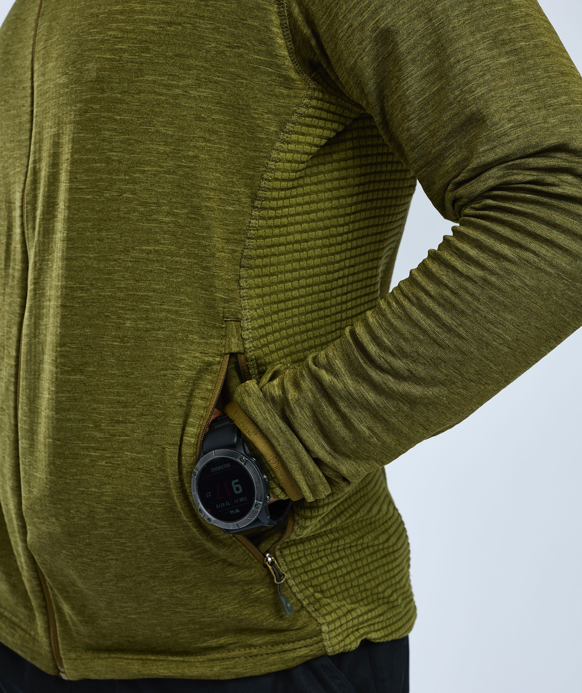 Pinewood&nbsp;Abisko fleecejakke, Olive green, large image number 6