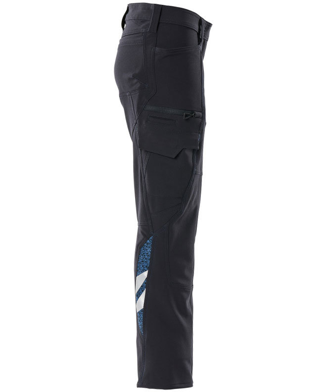 Mascot Accelerate pearl fit dame servicebukser full stretch, M&oslash;rk Marine, large image number 3