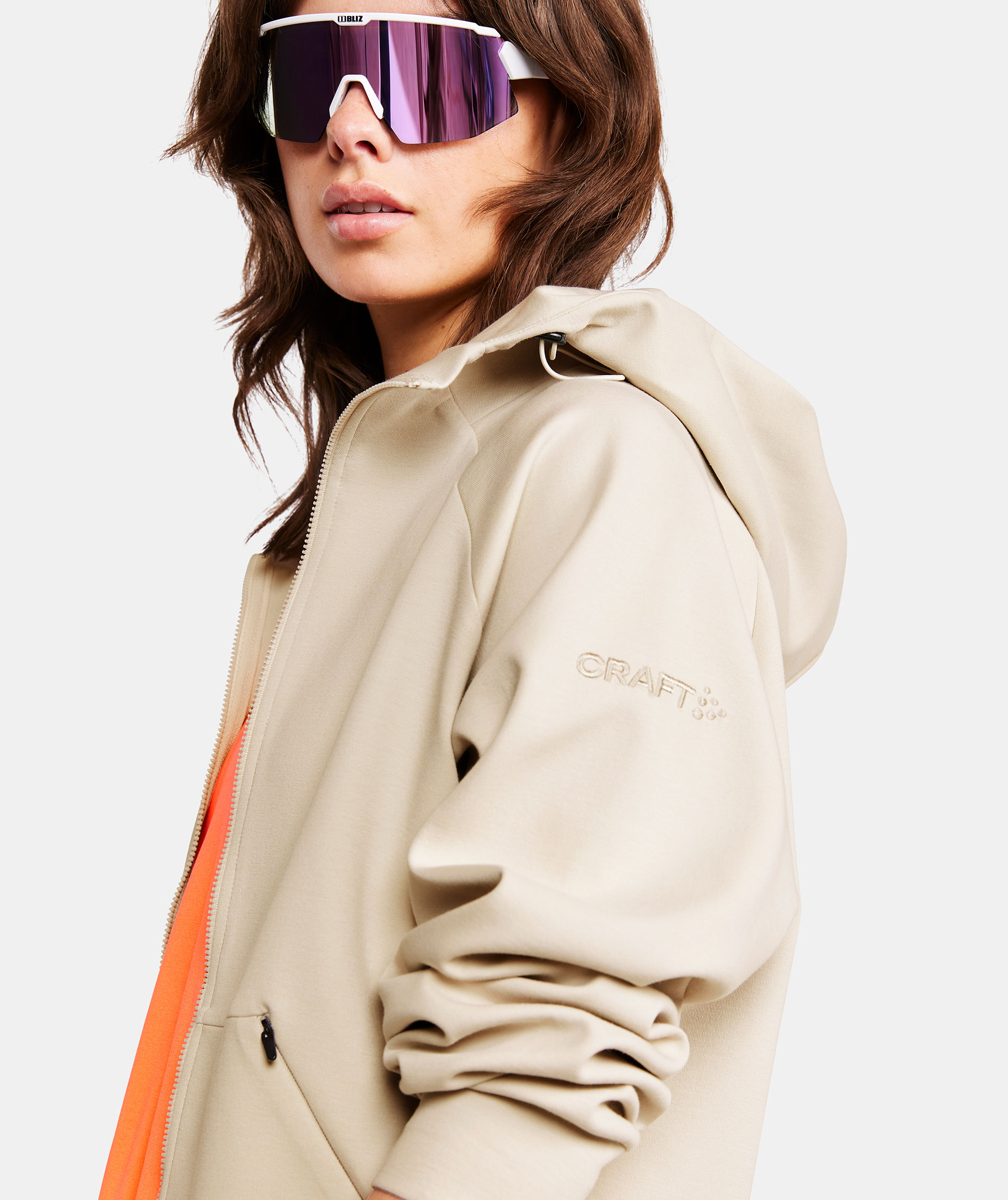 Craft ADV Join dame h&aelig;ttetr&oslash;je med lynl&aring;s, Plaster, large image number 5