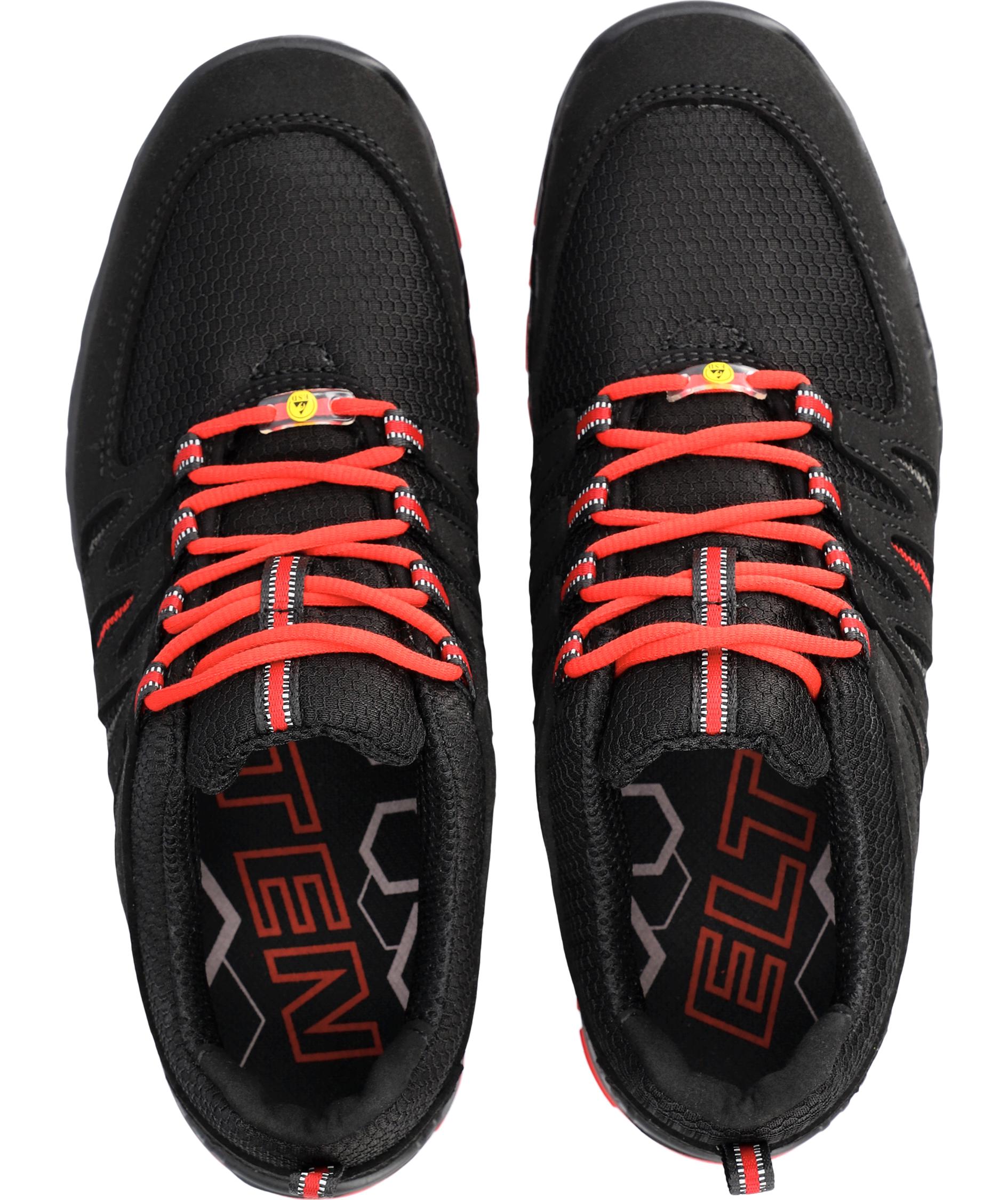 2. Sortering Elten Maddox Black-Red Low arbeidssko O2, Svart, large image number 3